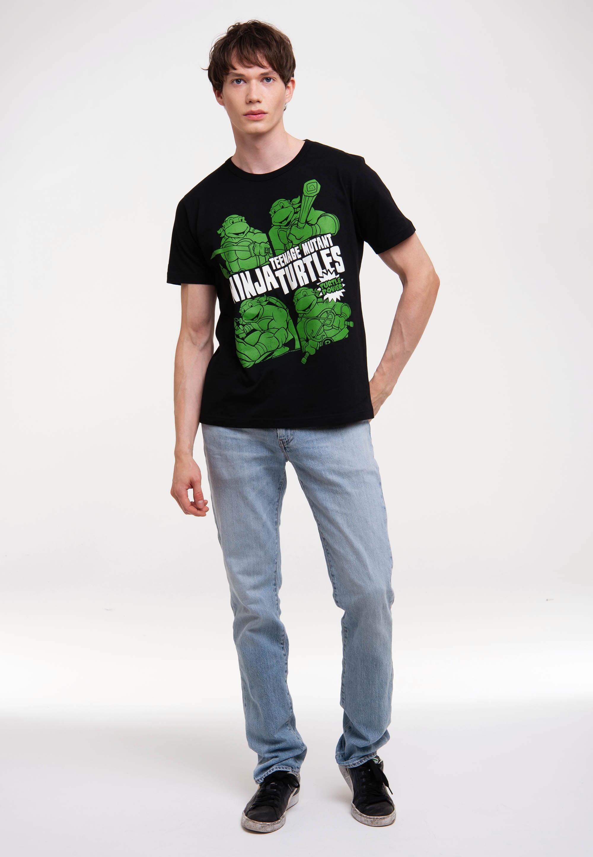LOGOSHIRT T-Shirt »Ninja Turtles - Turtle Power«, mit lizenziertem Print
