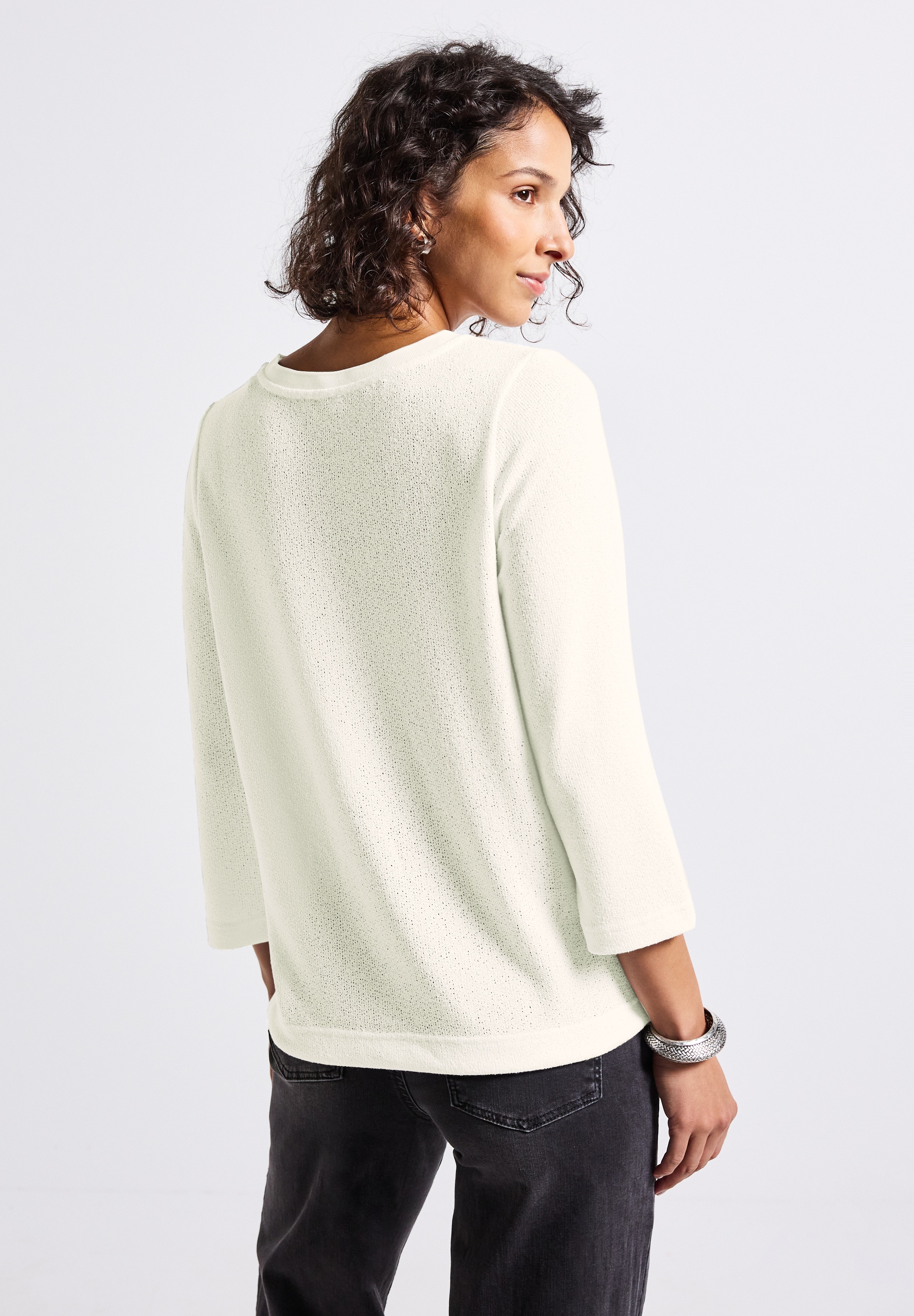 STREET ONE T-Shirt, mit Tunnelzug am Saum