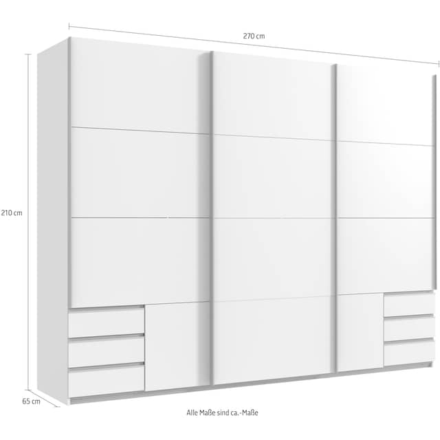 Wimex Schwebetürenschrank »Emden«, Mit Außenschubkästen | BAUR