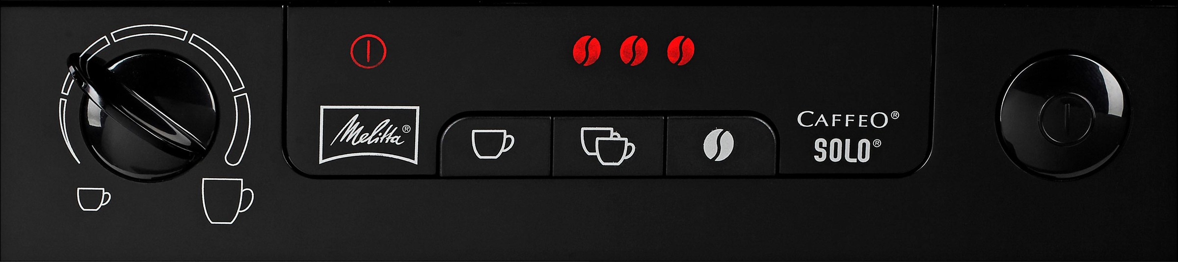 Melitta Kaffeevollautomat »Solo® E950-201, schwarz«, Perfekt für Café crème & Espresso, nur 20cm breit
