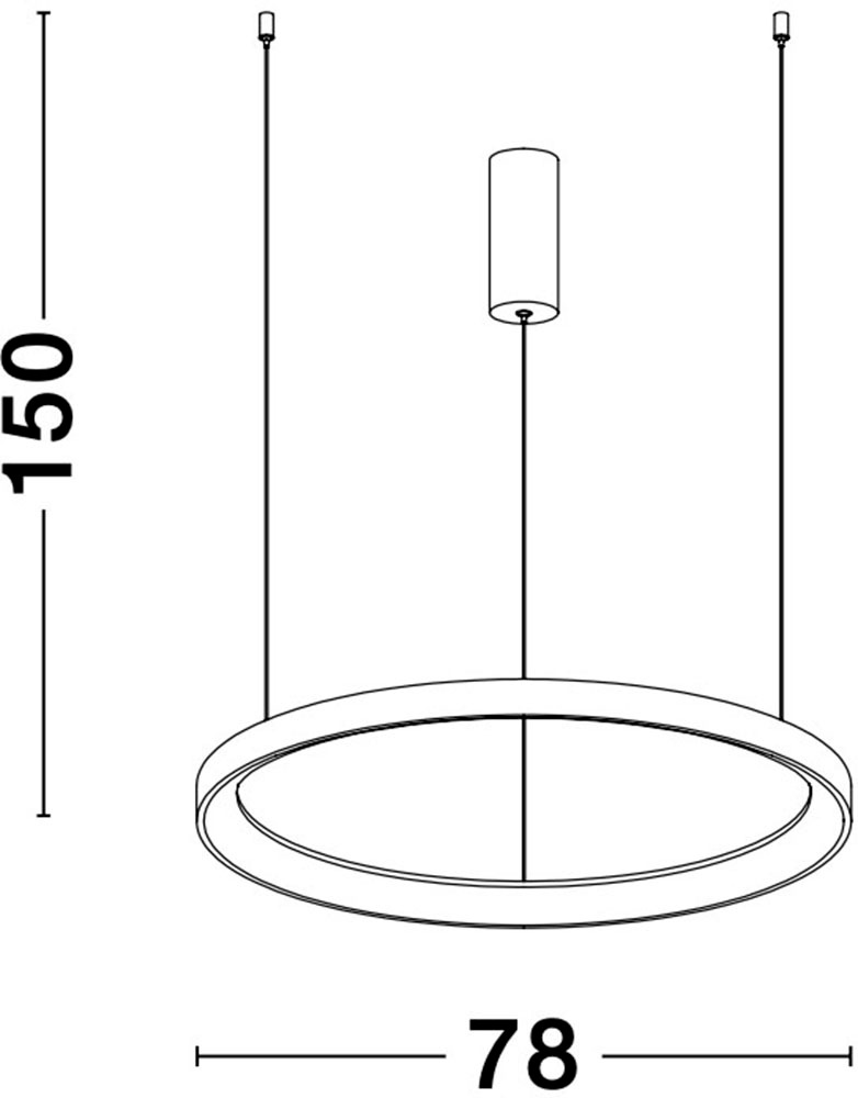 Nova Luce LED-Hängeleuchte »PERTINO«, 1 flammig, Leuchtmittel LED-Modul | LED fest integriert