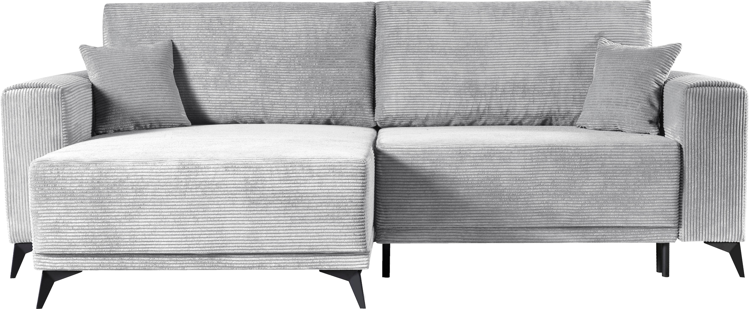 WERK2 Ecksofa "Scandic L-Form", Moderne Eckcouch in Cord, Sofa mit Schlaffu günstig online kaufen