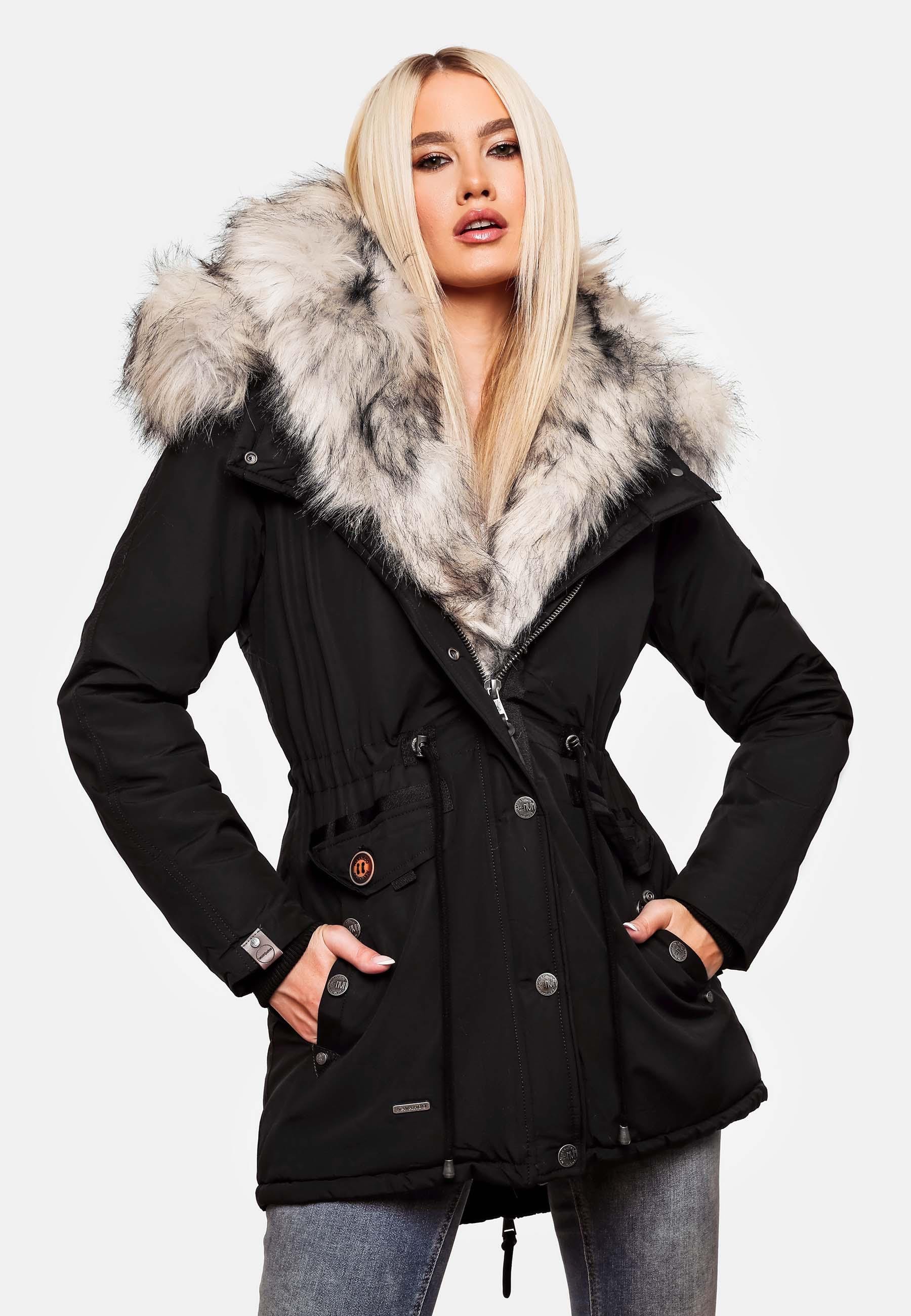 kaufen m. Winterparka Navahoo abgefahrener Wintermantel | 2 »Sweety«, Kapuzen BAUR Kunstpelz-