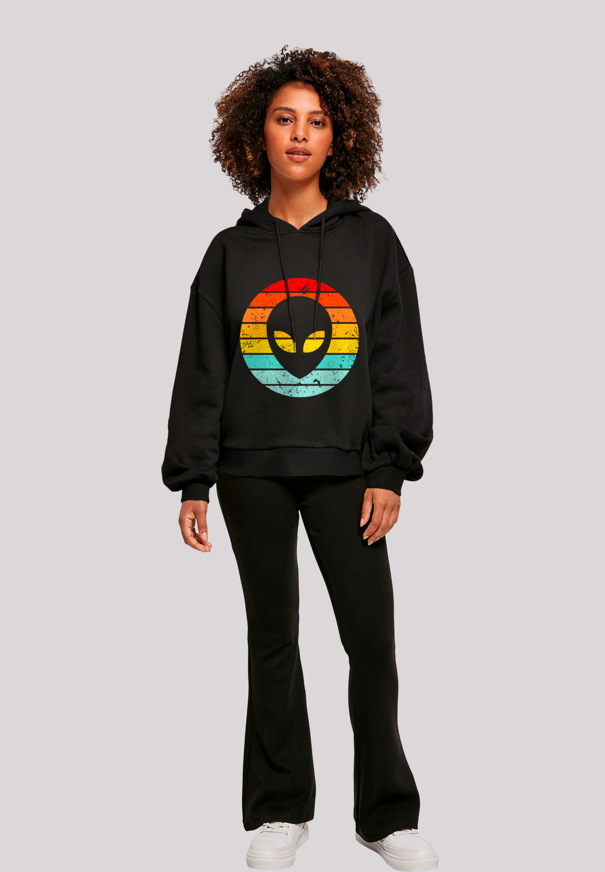 F4NT4STIC Sweatshirt »Alien Retro Sonnenuntergang«, Premium Qualität
