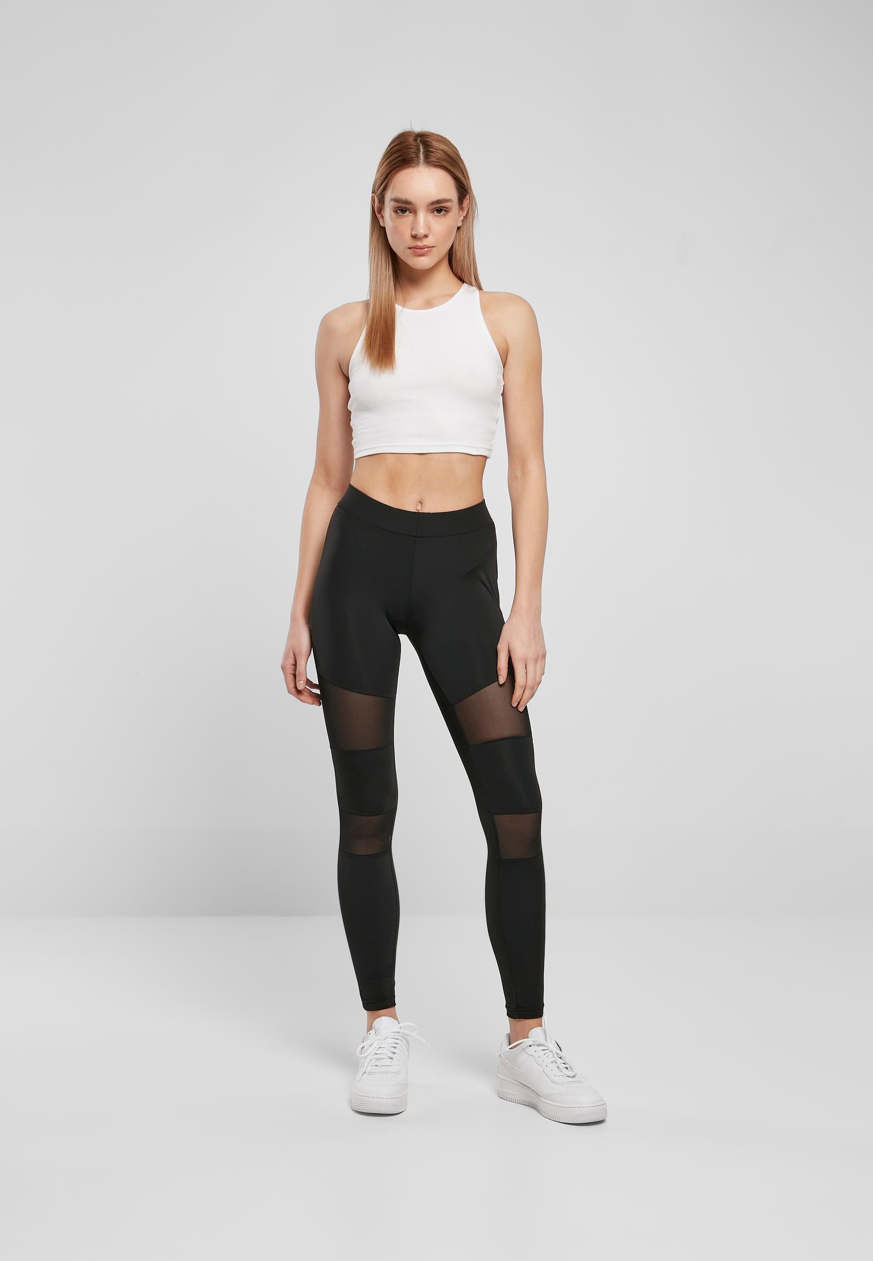 URBAN CLASSICS Leggings »Urban Classics Damen Ladies Tech Mesh Leggings 2-Pack«, (1 tlg.)