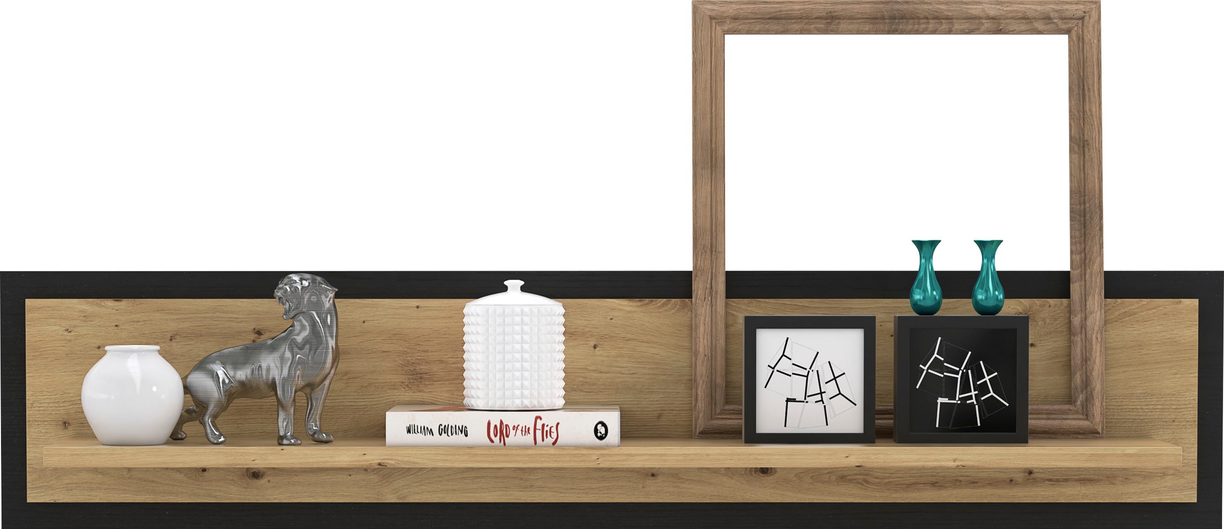 Thumbnail - FORTE Wandregal "Trondheim" Breite 140 cm