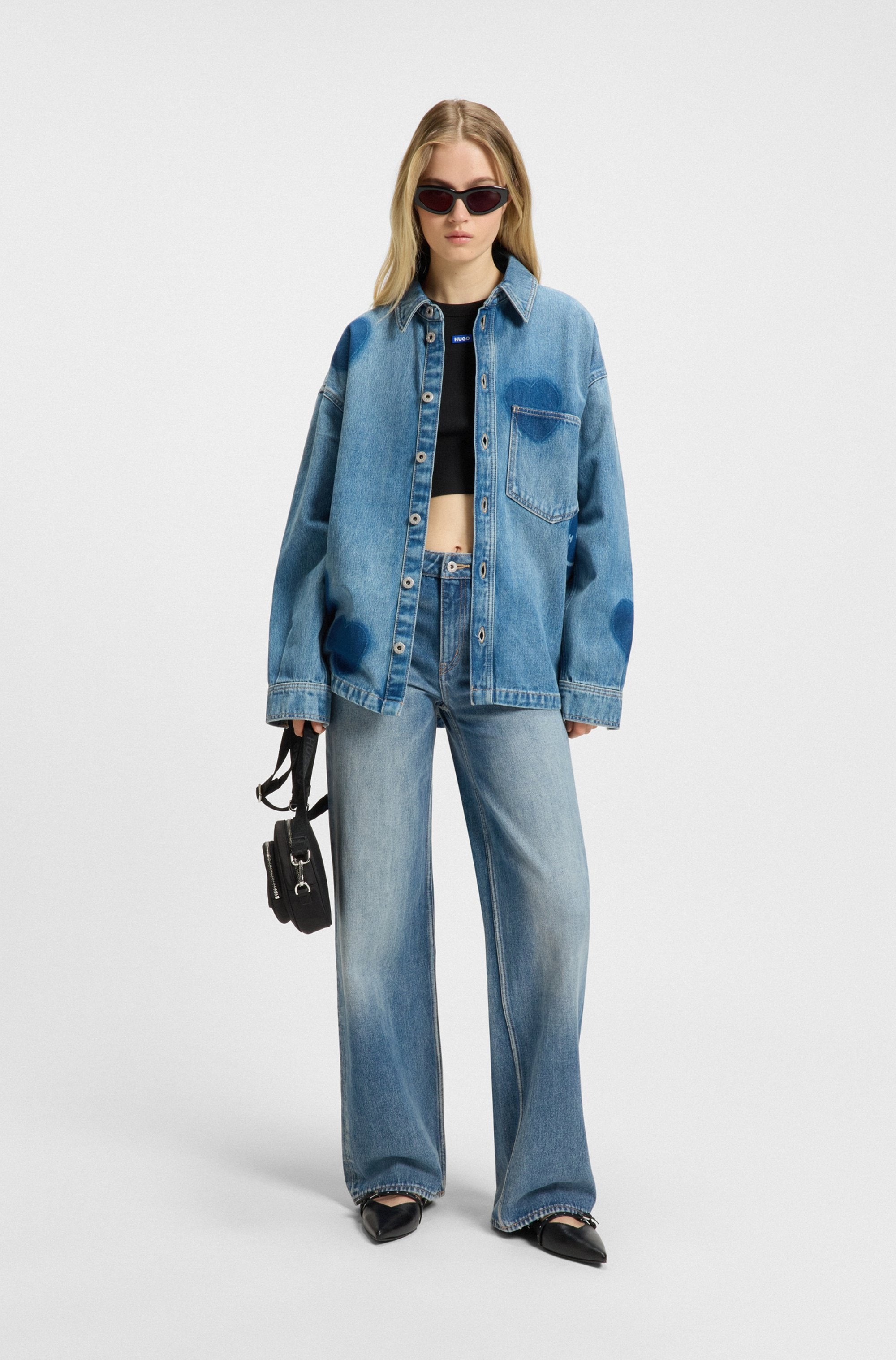 HUGO Blue 5-Pocket-Jeans »Gamala«, Mid Rise im Baggy Fit