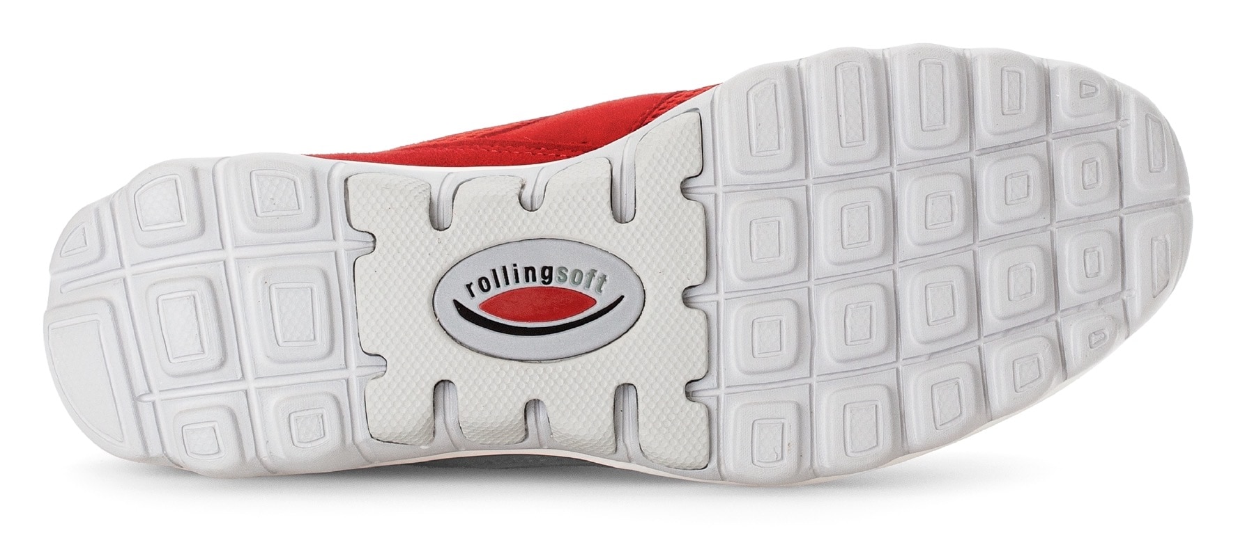 Gabor Rollingsoft Keilsneaker, Freizeitschuh, Halbschuh, Schnürschuh mit OPTIFIT-Wechselfußbett