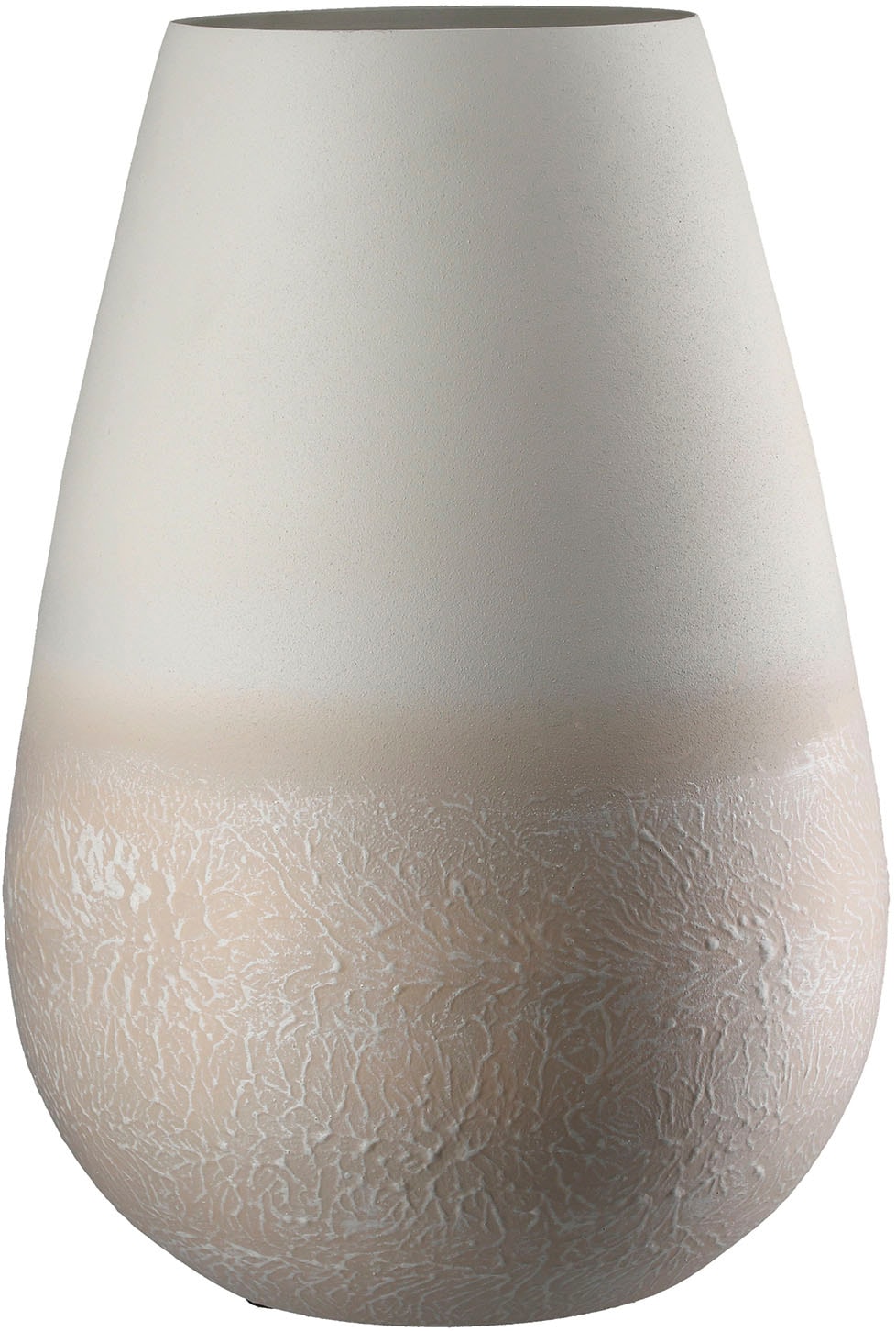 GILDE Tischvase "Vase rund Echo beige" günstig online kaufen