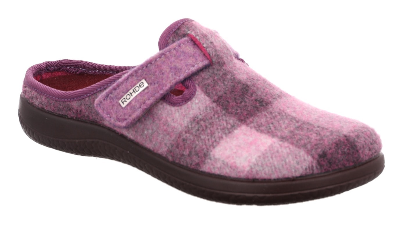 Rohde "BARI" Hausschuh, Schlappen, Clog, Homeslipper mit Klettverschluss günstig online kaufen