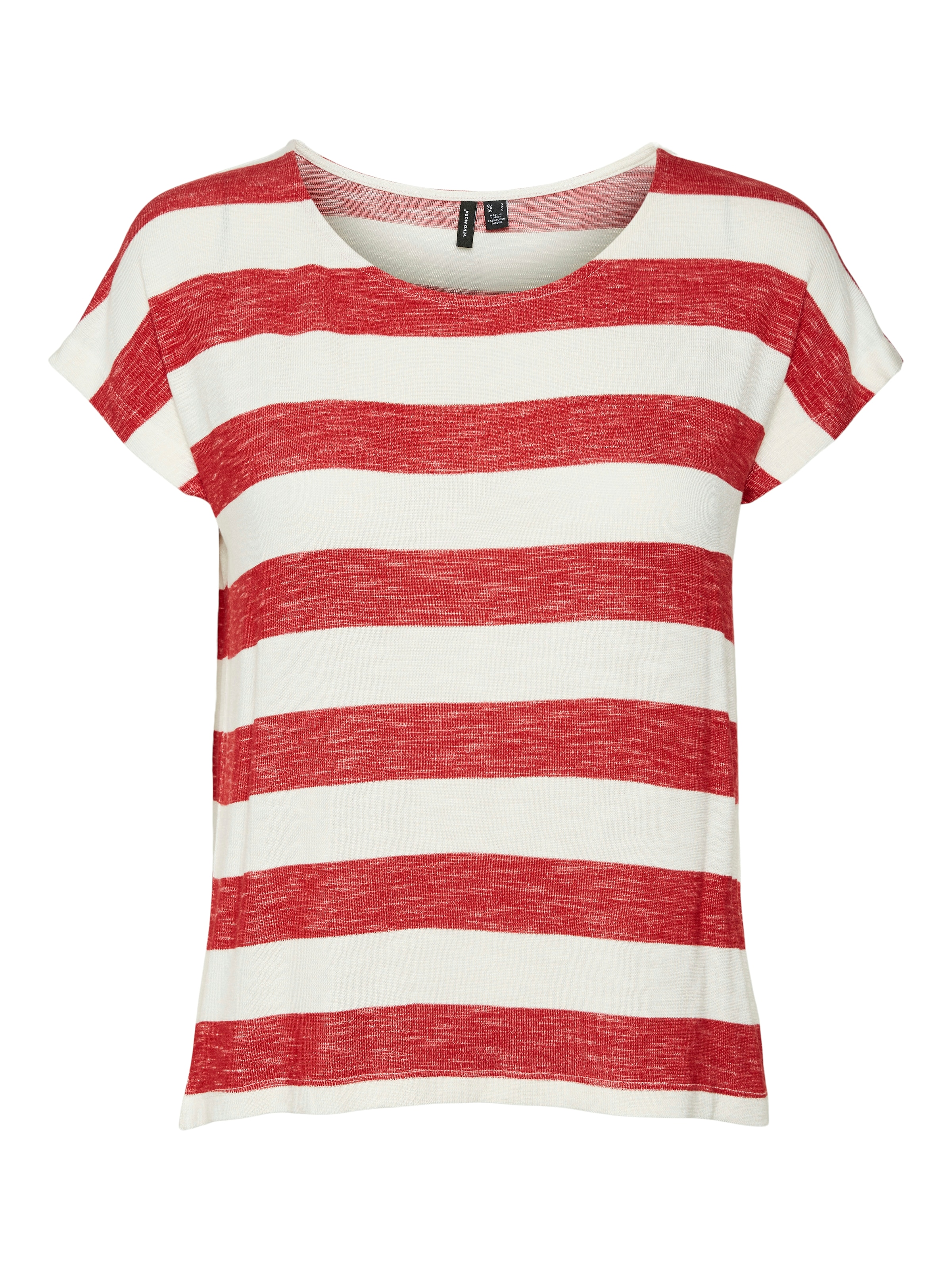 Vero Moda Kurzarmshirt »VMWIDE STRIPE SL TOP GA JRS NOOS« Viskosemischung