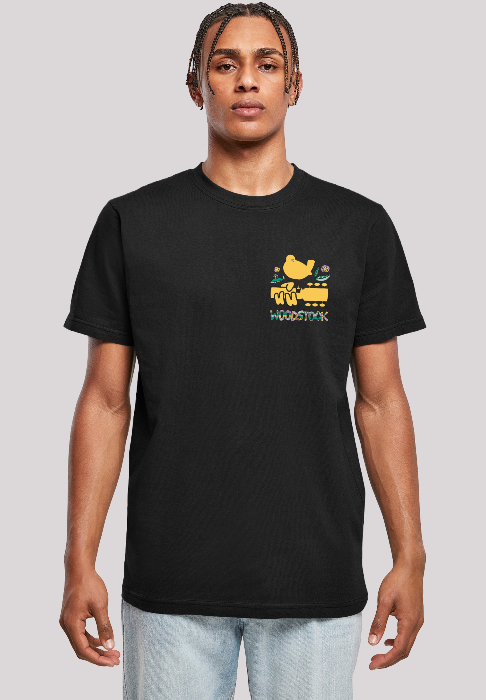 T-Shirt »Woodstock Brust Logo«, Print