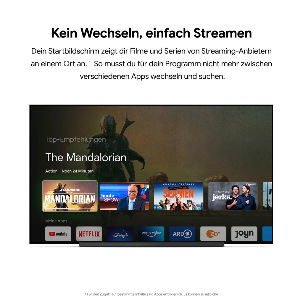 Google Streaming-Box »Google Chromecast mit Google TV«