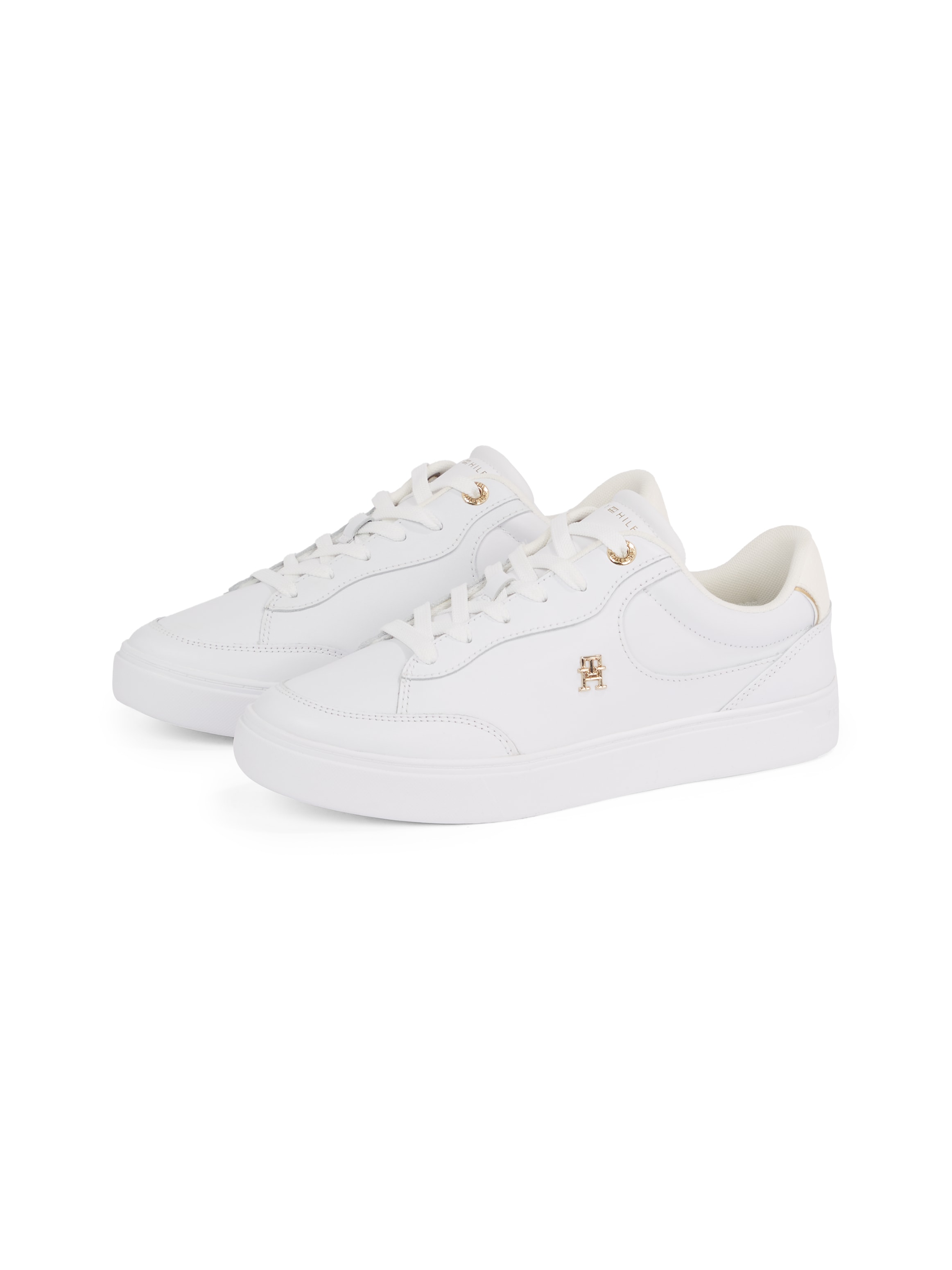 TOMMY HILFIGER Plateausneaker »ESSENTIAL CHIC COURT SNEAKER«, Freizeitschuh, Schnürschuh, Halbschuh...