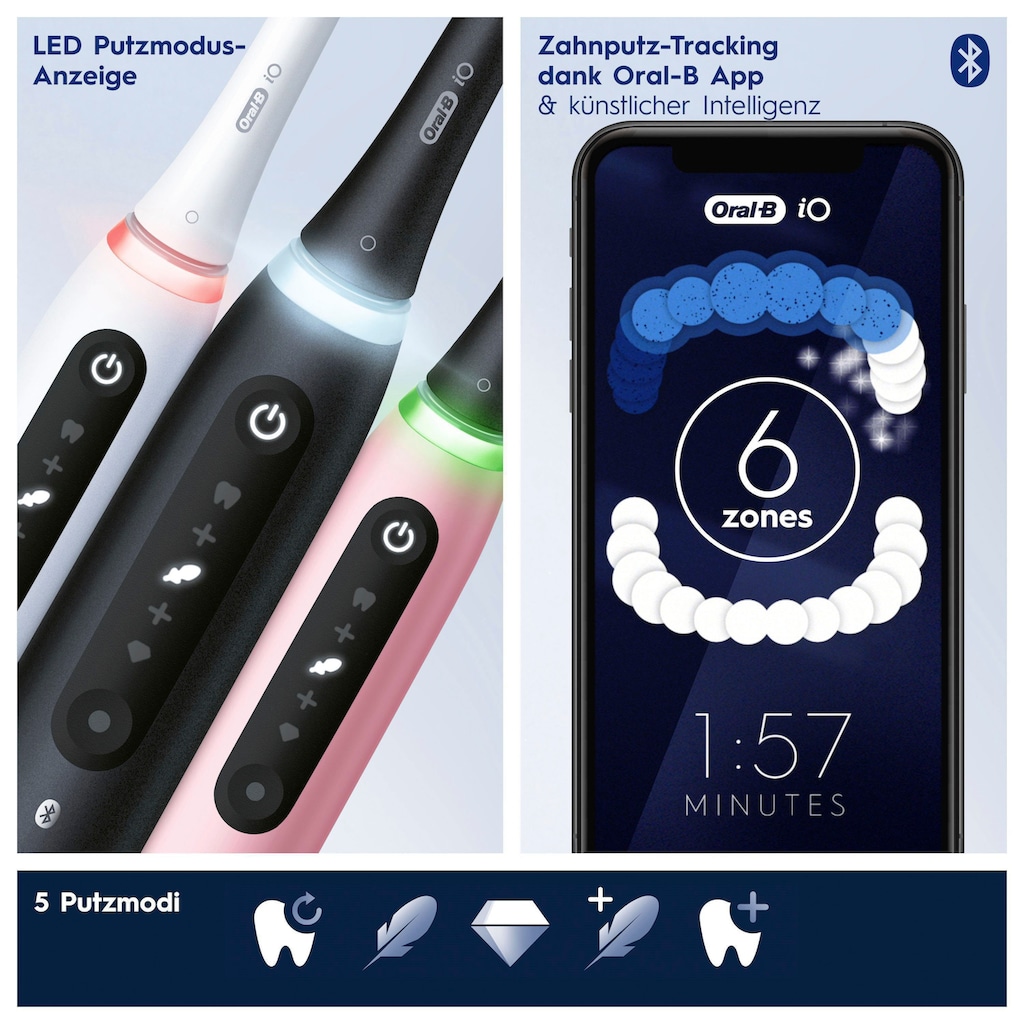 Oral-B Elektrische Zahnbürste »iO 5«, 1 St. Aufsteckbürsten