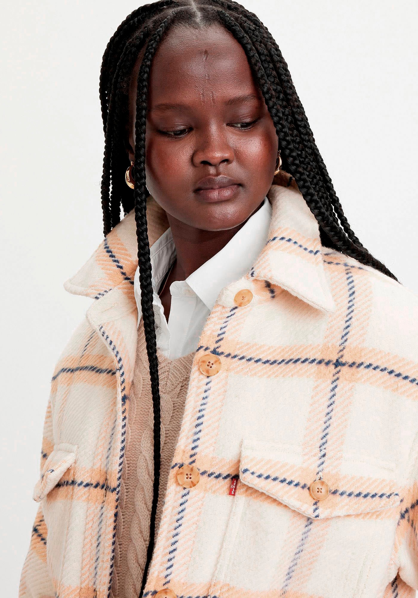 Levi's® Hemdjacke »NOLA SHACKET MULTI-COLO«, ohne Kapuze, kariert, mit Knopfleiste