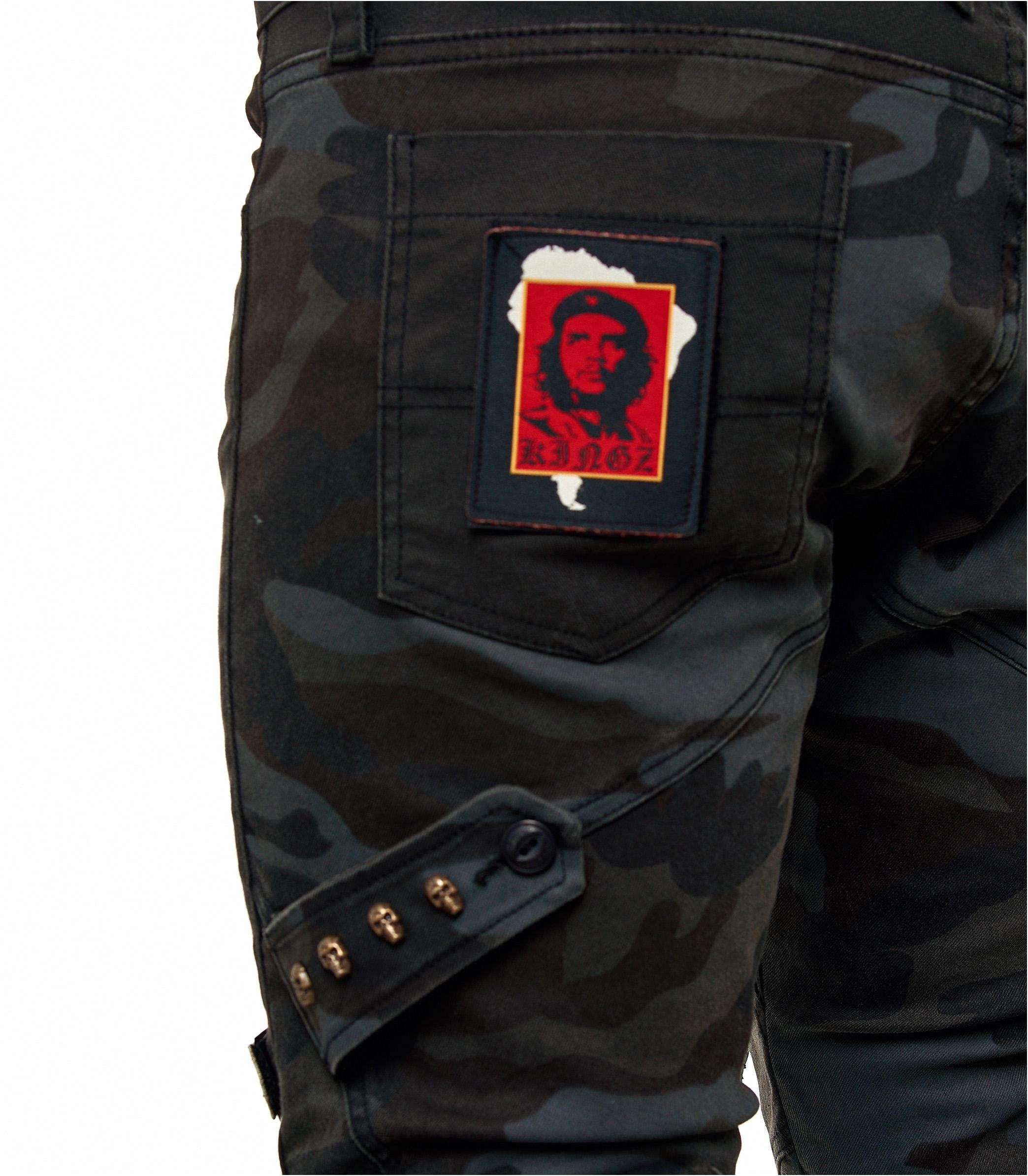 KINGZ Bequeme Jeans, im stylischen Military-Look