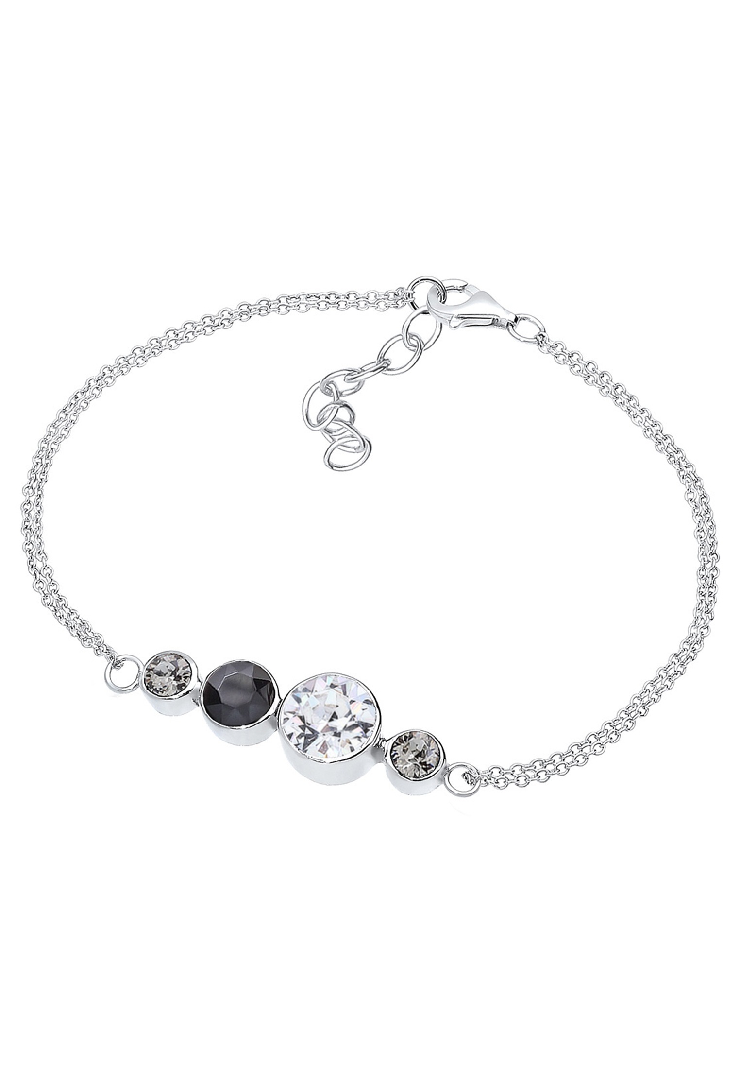 Elli Armband »Verspielt Kristalle 925 Sterling Silber«