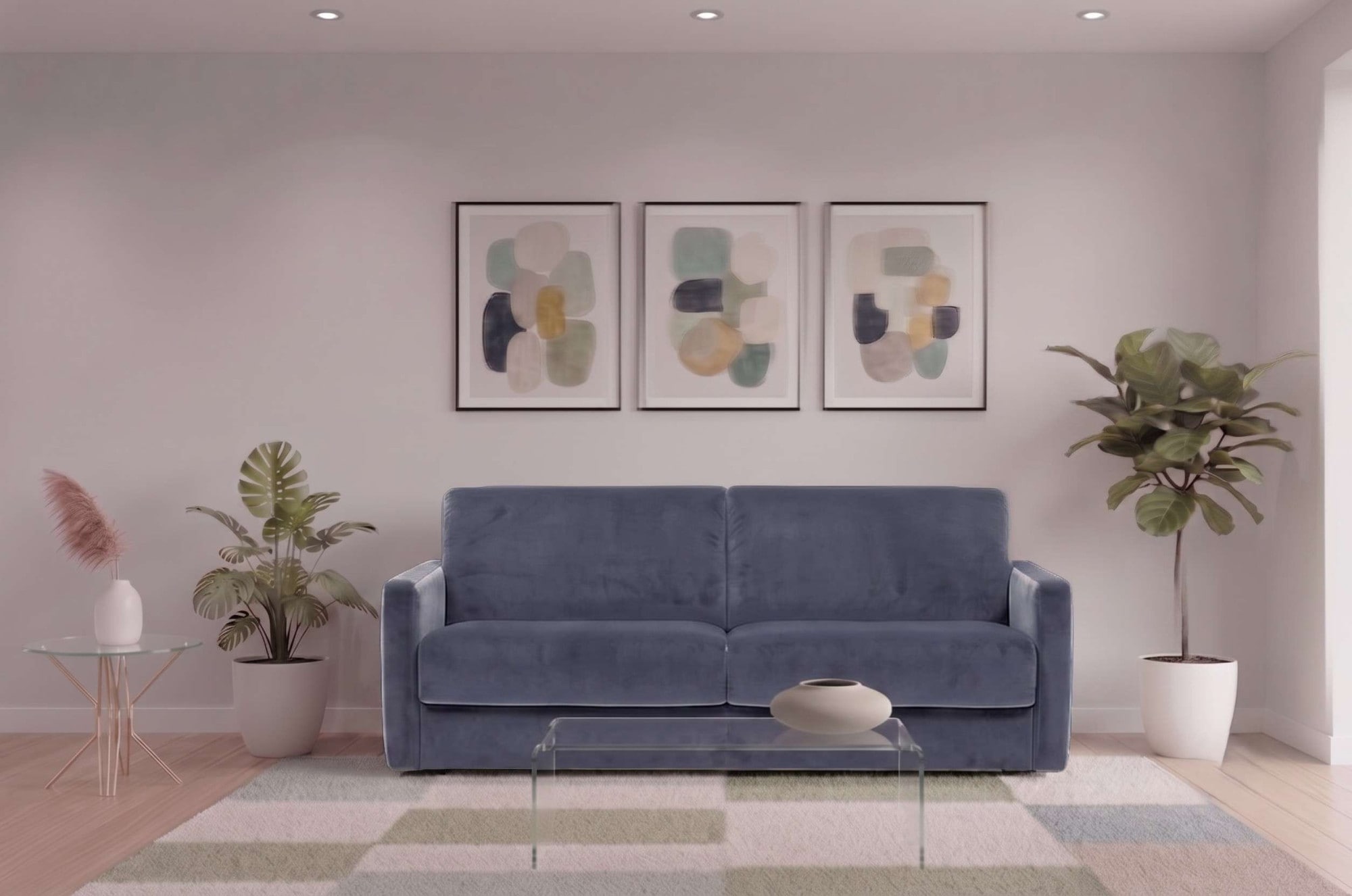 Egoitaliano Schlafsofa "Moby Designsofa, Loungesofa mit Dauerschlaffunktion" Made in Italy, Luxus-Microfaser & hoher Liegekomfort, 140x190 cm