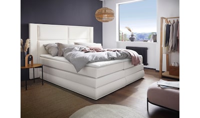 Boxspringbett Copenhagen, inklusive Bettkasten und Topper, wahlweise mit LED-Beleuchtung