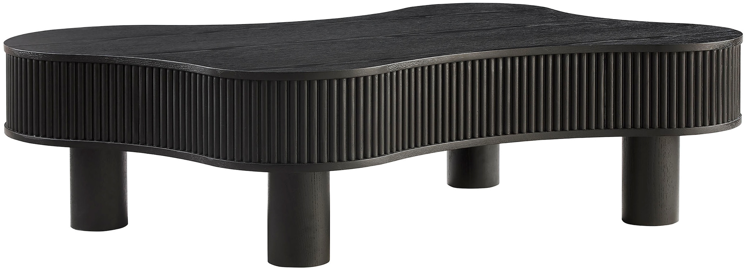 SalesFever Couchtisch "Wohnzimmertisch organisch mit Massivholz-Lamellen 11 günstig online kaufen