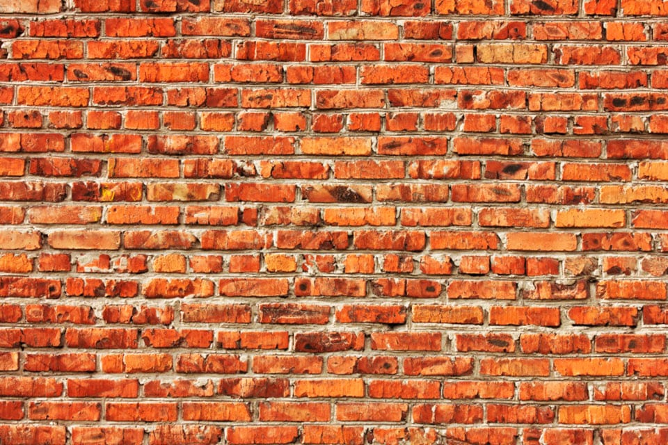 Papermoon Fototapete "Red Brick Wall" glatt