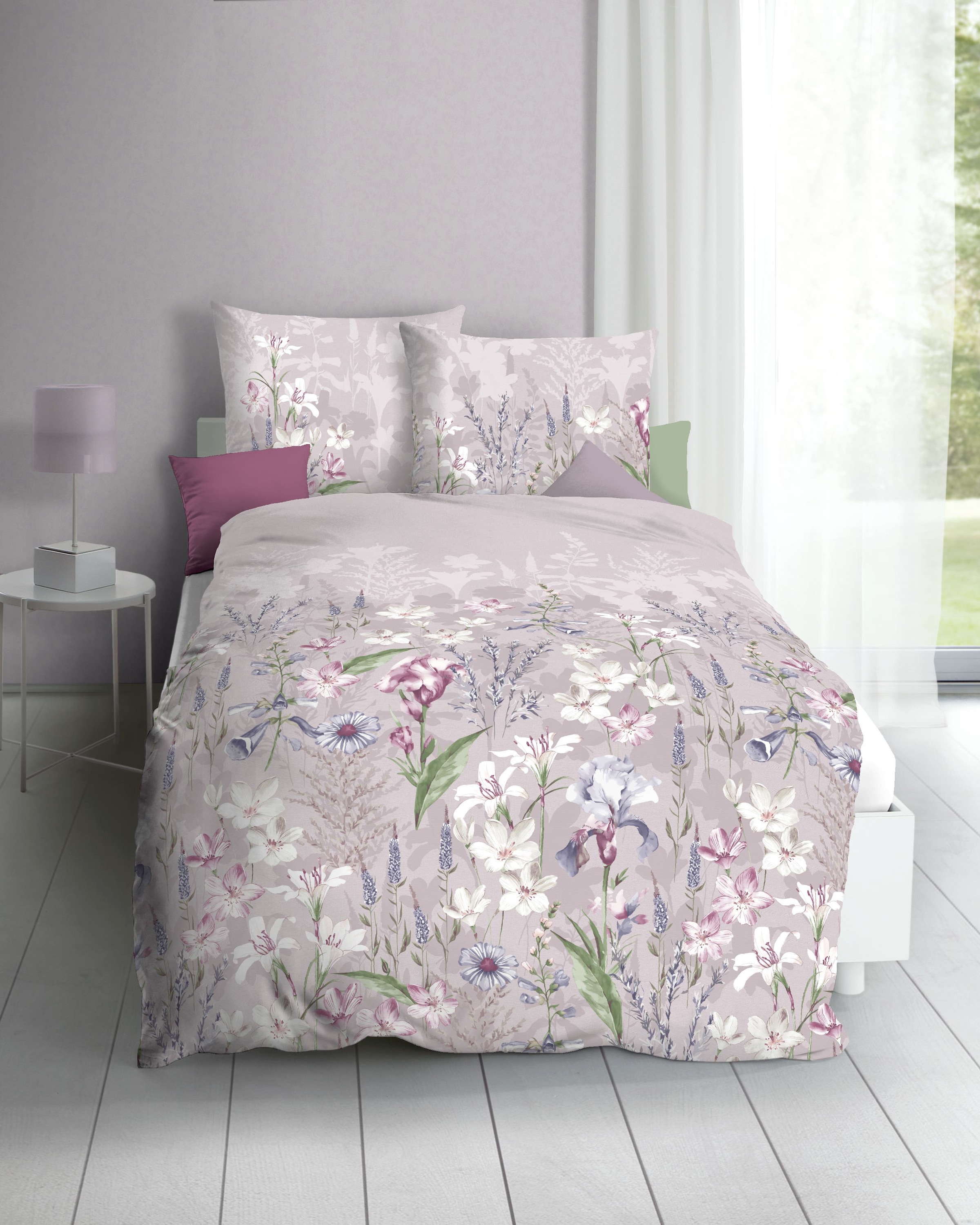 Kaeppel Bettwäsche "Lily" 2 Stk. tlg. Mit Blumenmuster günstig online kaufen
