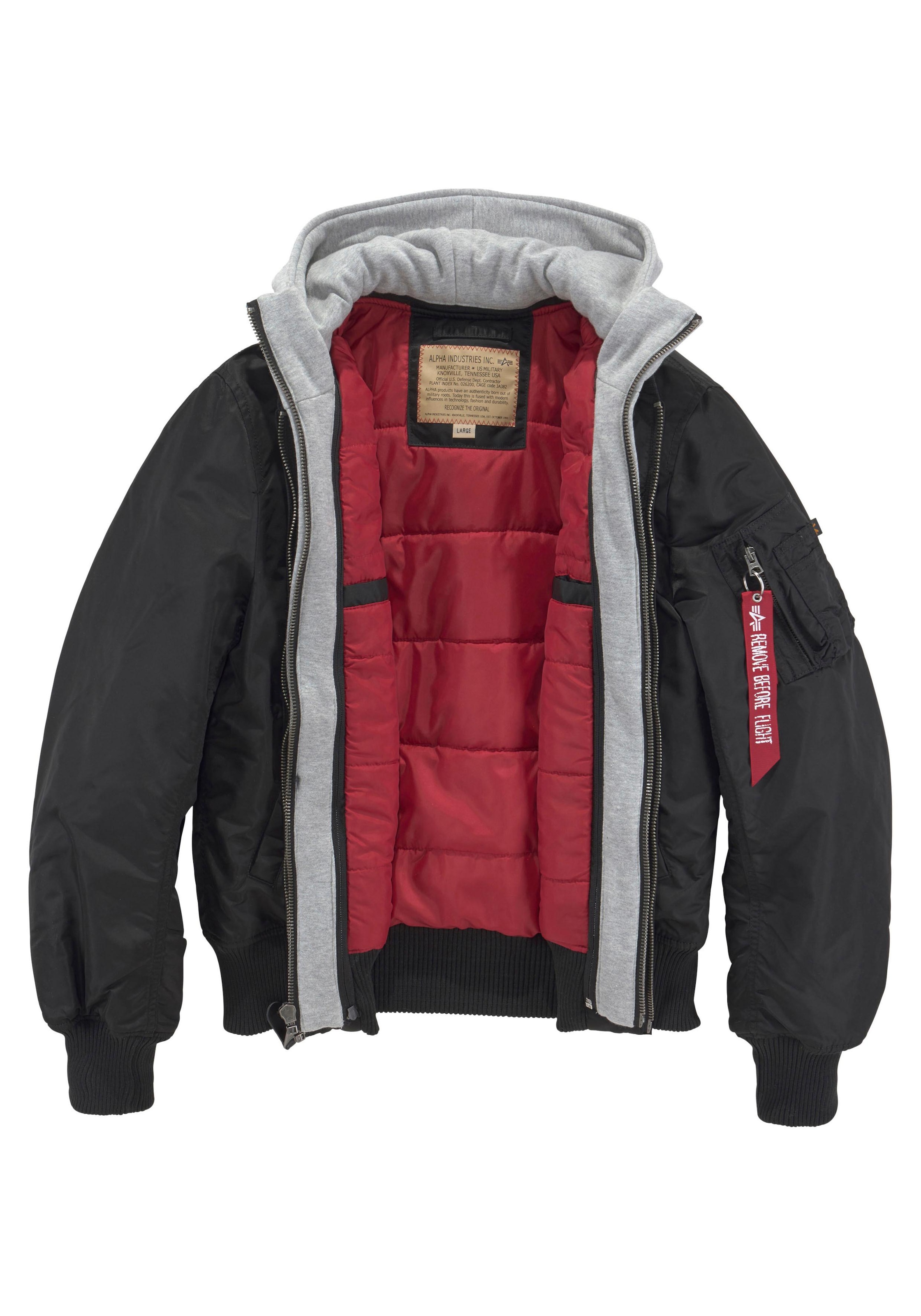 Alpha Industries Bomberjacke »MA-1 D-TEC«, mit Kapuze