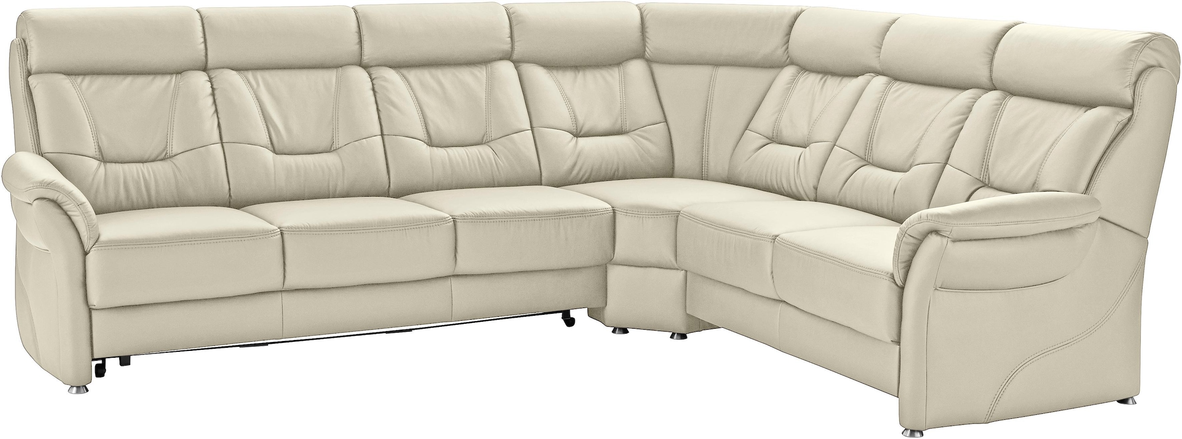 Places of Style Ecksofa »Sardinien L-Form«, mit Kopfteilverstellung, wahlweise mit Bettfunktion