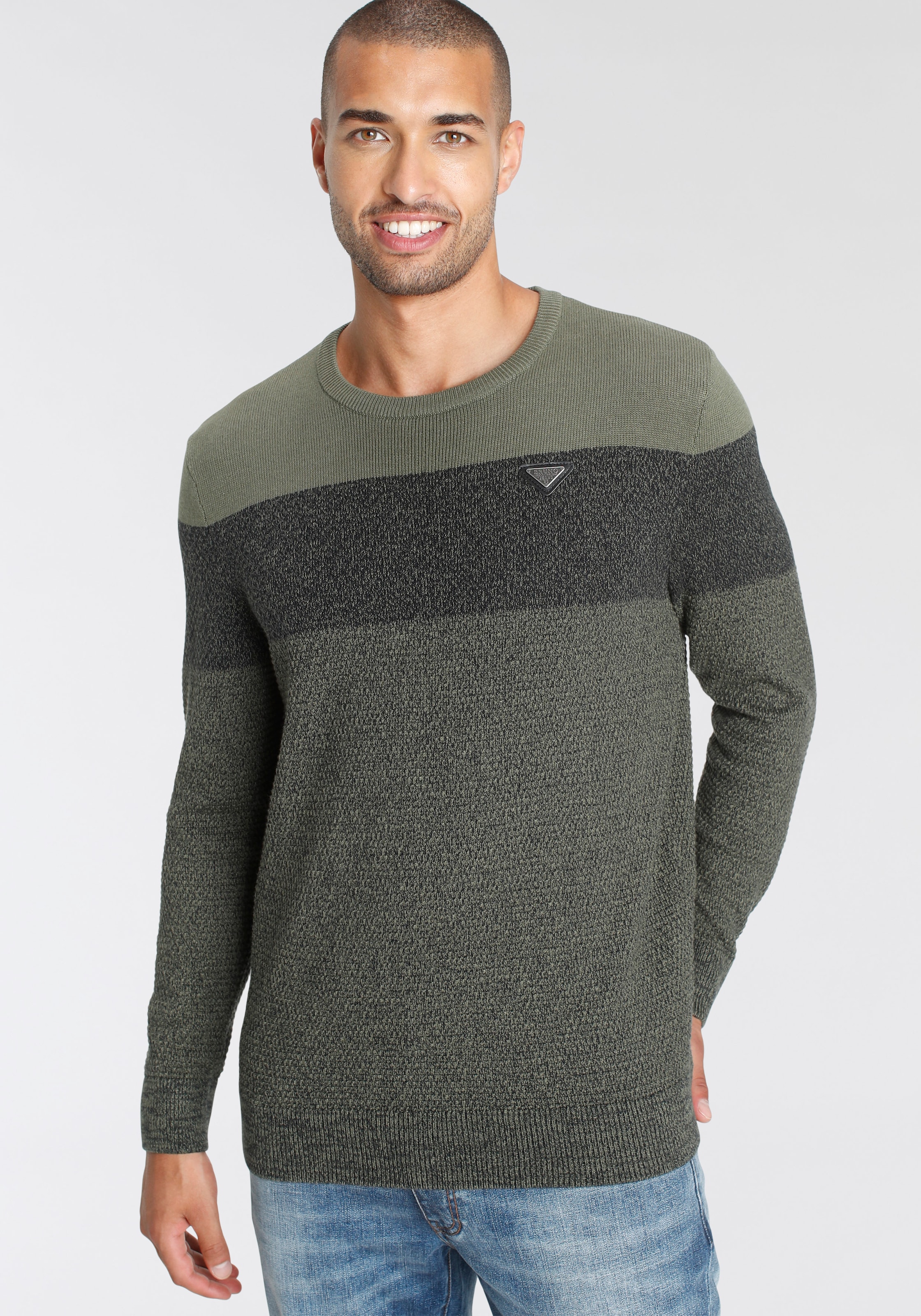 Bruno Banani Strickpullover, im modischem Look