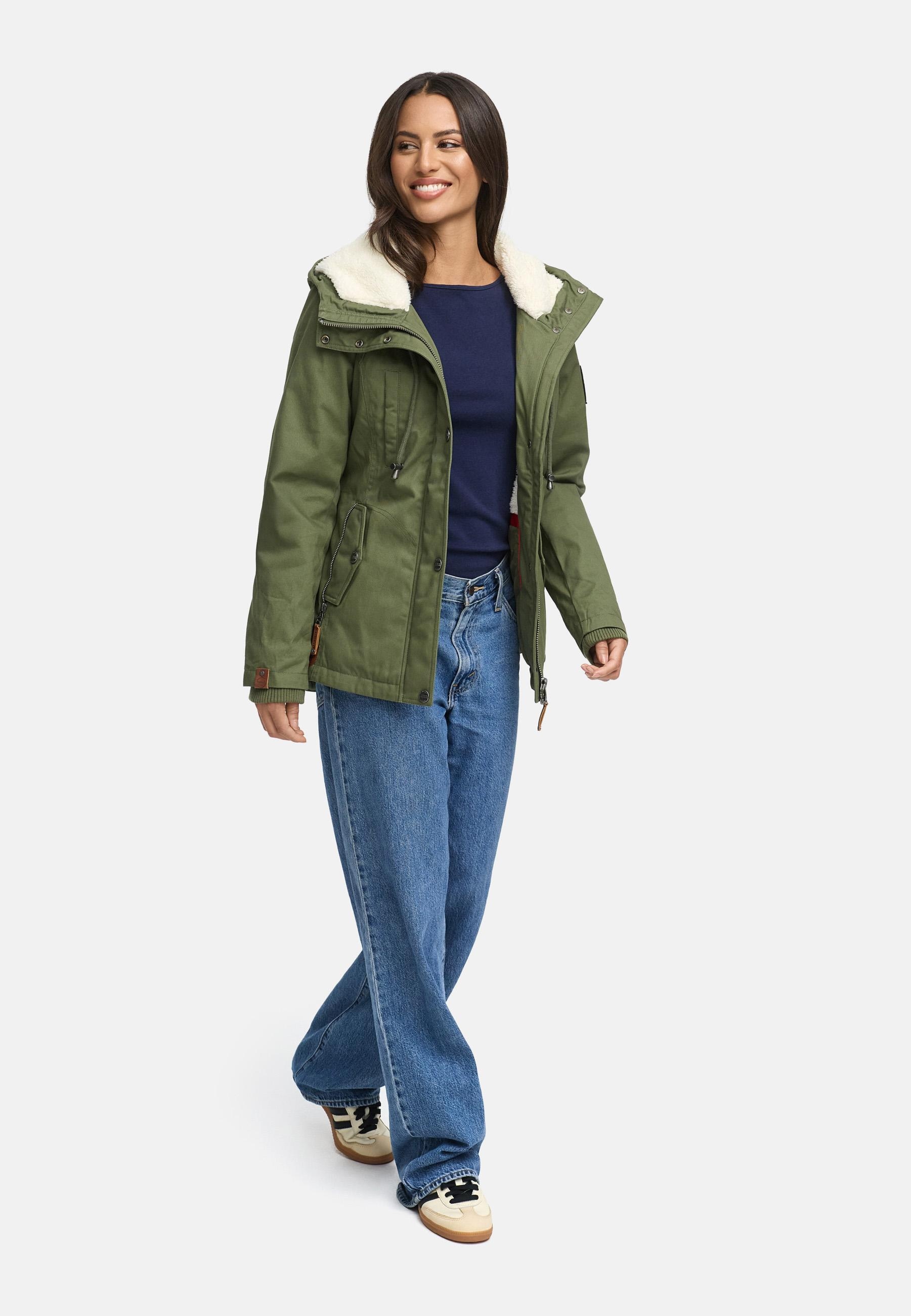 Marikoo Winterjacke »Bikoo«, mit Kapuze, sportliche Damen Outdoor Baumwolljacke mit Kapuze