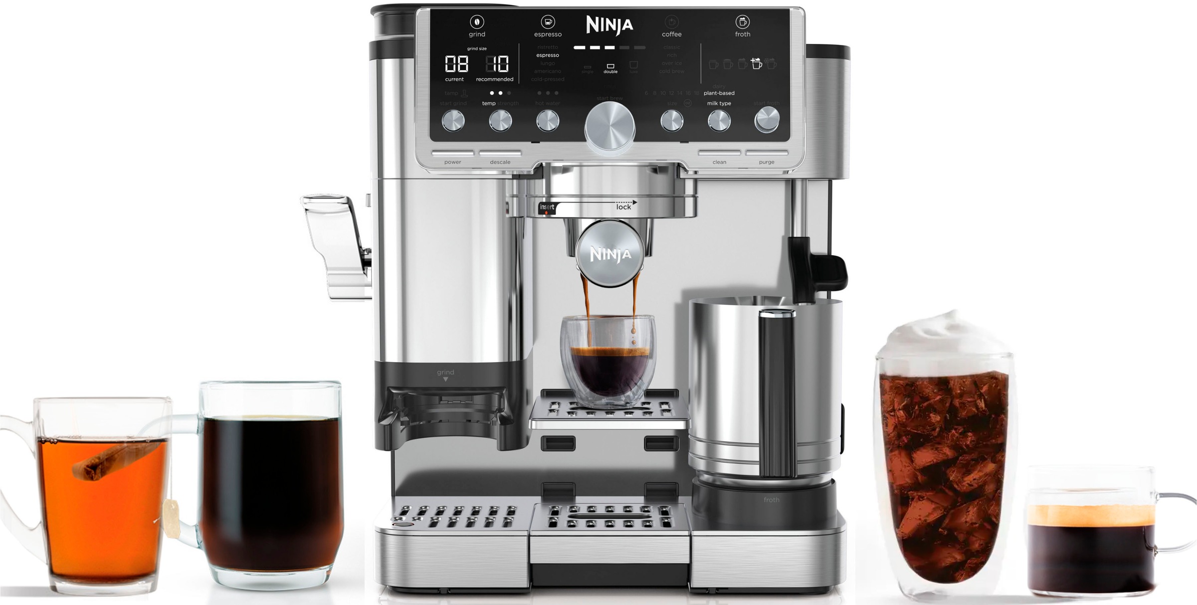 NINJA Espressomaschine "Ninja Luxe™ Café Pro Kaffeemaschine ES701EU" 3-in-1 günstig online kaufen