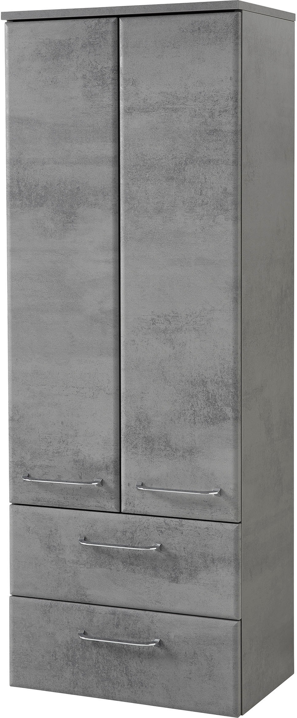 Saphir Badmöbel-Set »Quickset 945 3-teilig, Keramik-Waschtisch mit LED-Spiegelschrank«, (4 St.), Midischrank, 7 Türen, 3 Schubladen, 8 Einlegeböden, inkl. Türdämpfer