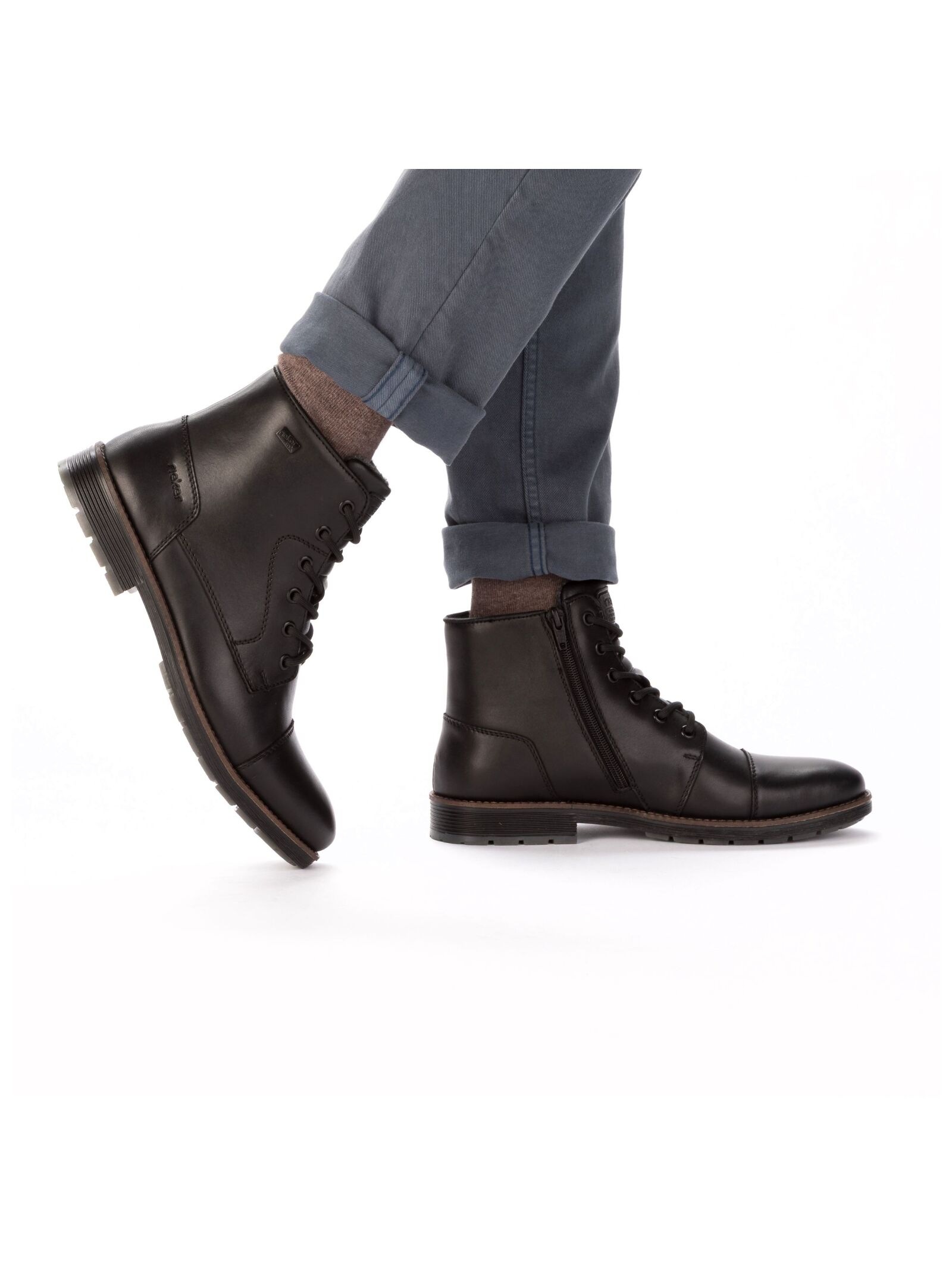 Thumbnail - Rieker Schnürstiefelette "Rieker Stiefelette Glattleder"