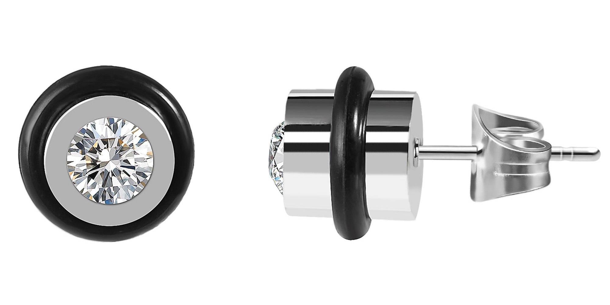 Adelia´s Paar Ohrhänger »Ohrringe – Ohrstecker aus Edelstahl mit Zirkonia« Ideal als Geschenk – dezent und elegant