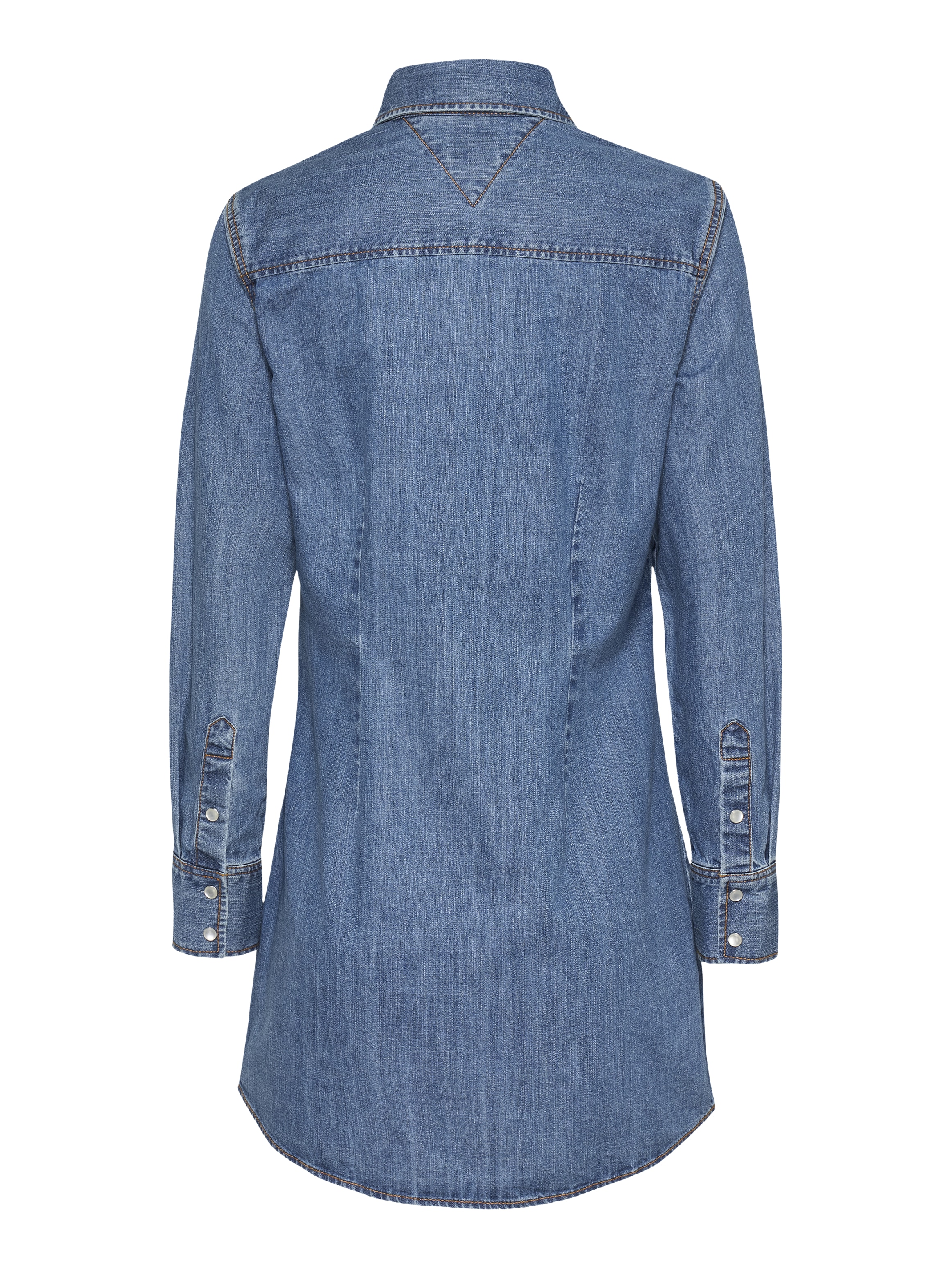 Tommy Jeans Jeanskleid »REGULAR WESTERN DRESS«, mit Logostickerei