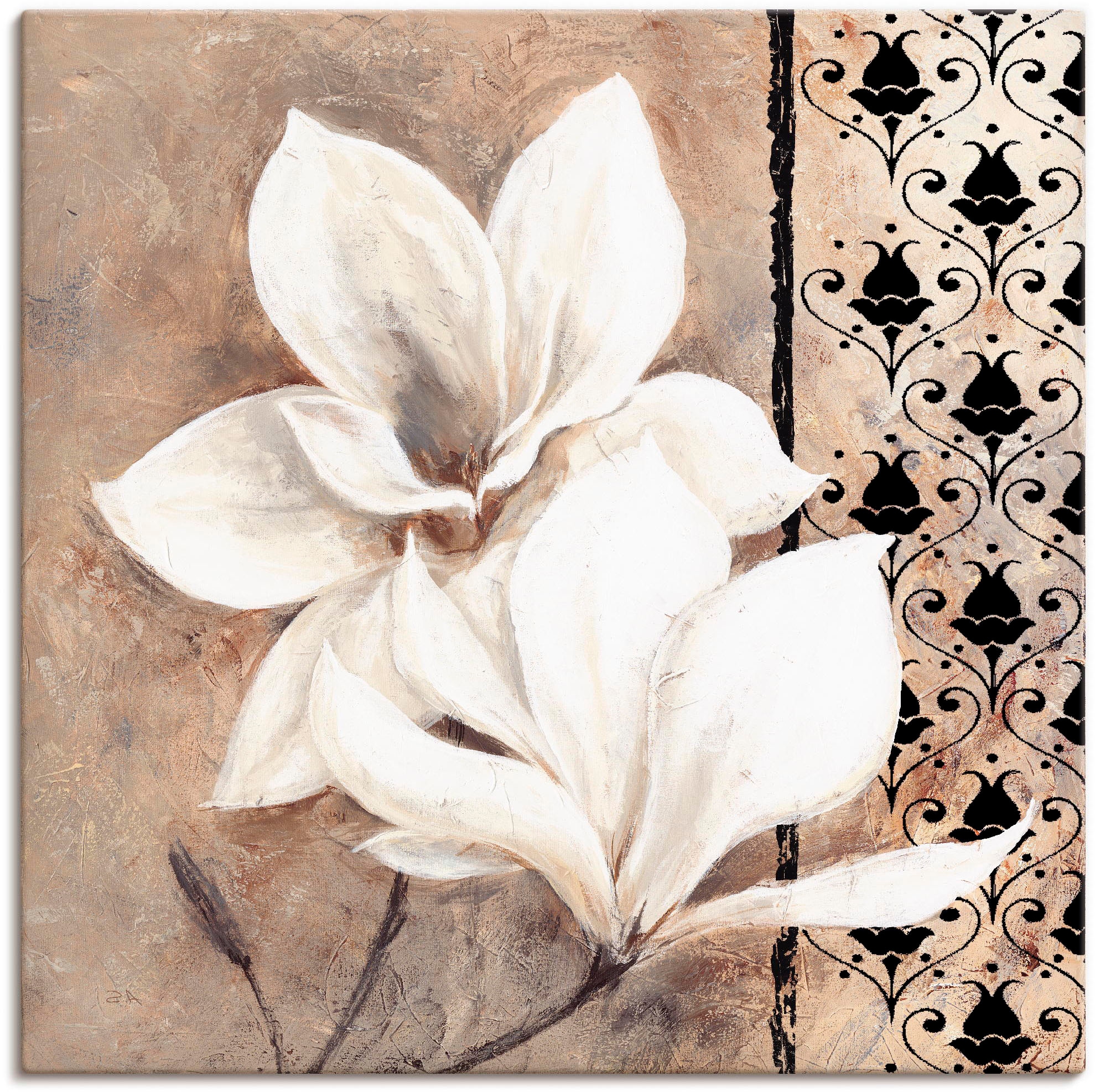 Artland Wandbild "Klassische Magnolien" Blumenbilder 1 Stk. tlg. als Leinwa günstig online kaufen
