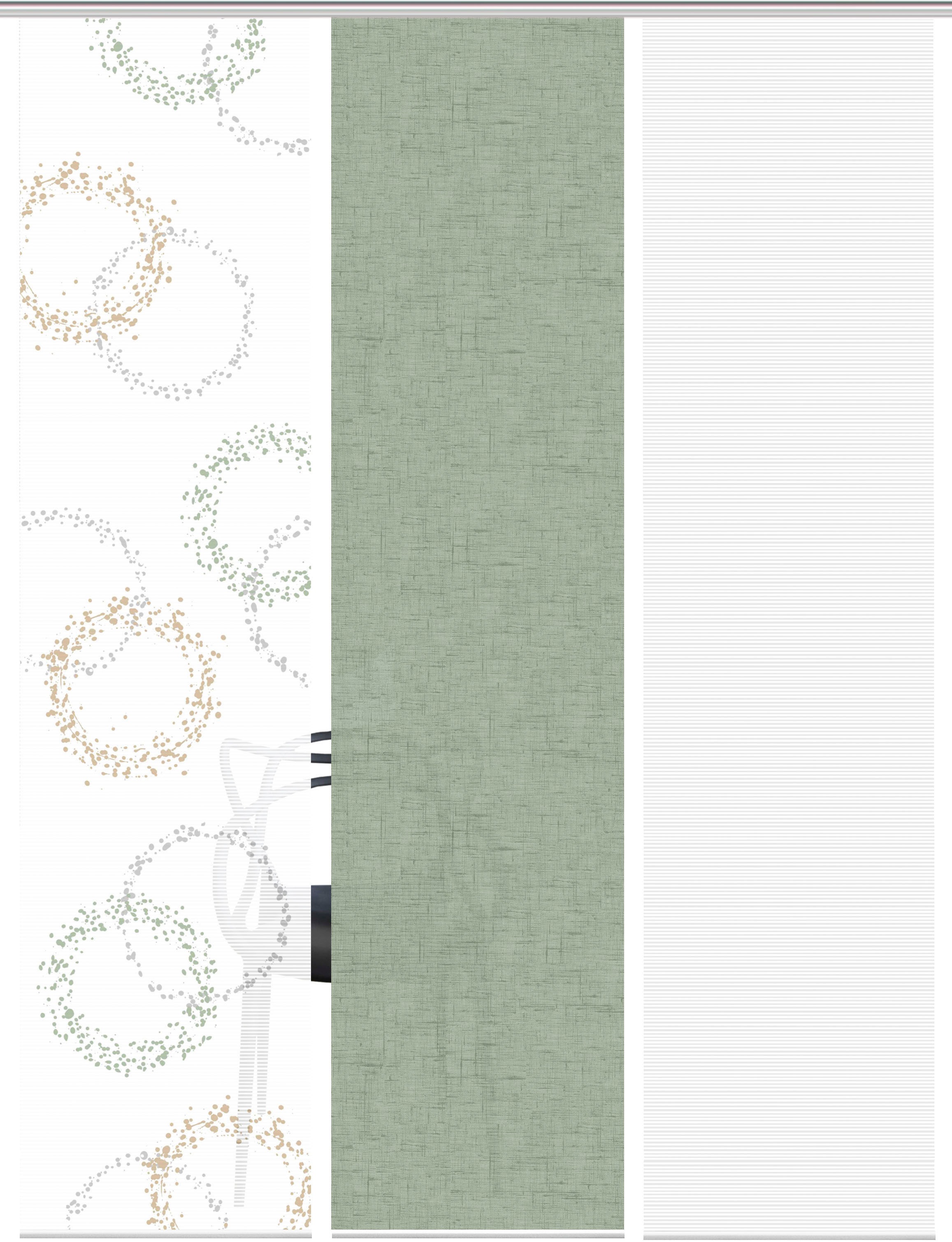 Vision S Schiebegardine "AINUR 3er SET" Paneelwagen 3 Stk. tlg. Schiebevorh günstig online kaufen