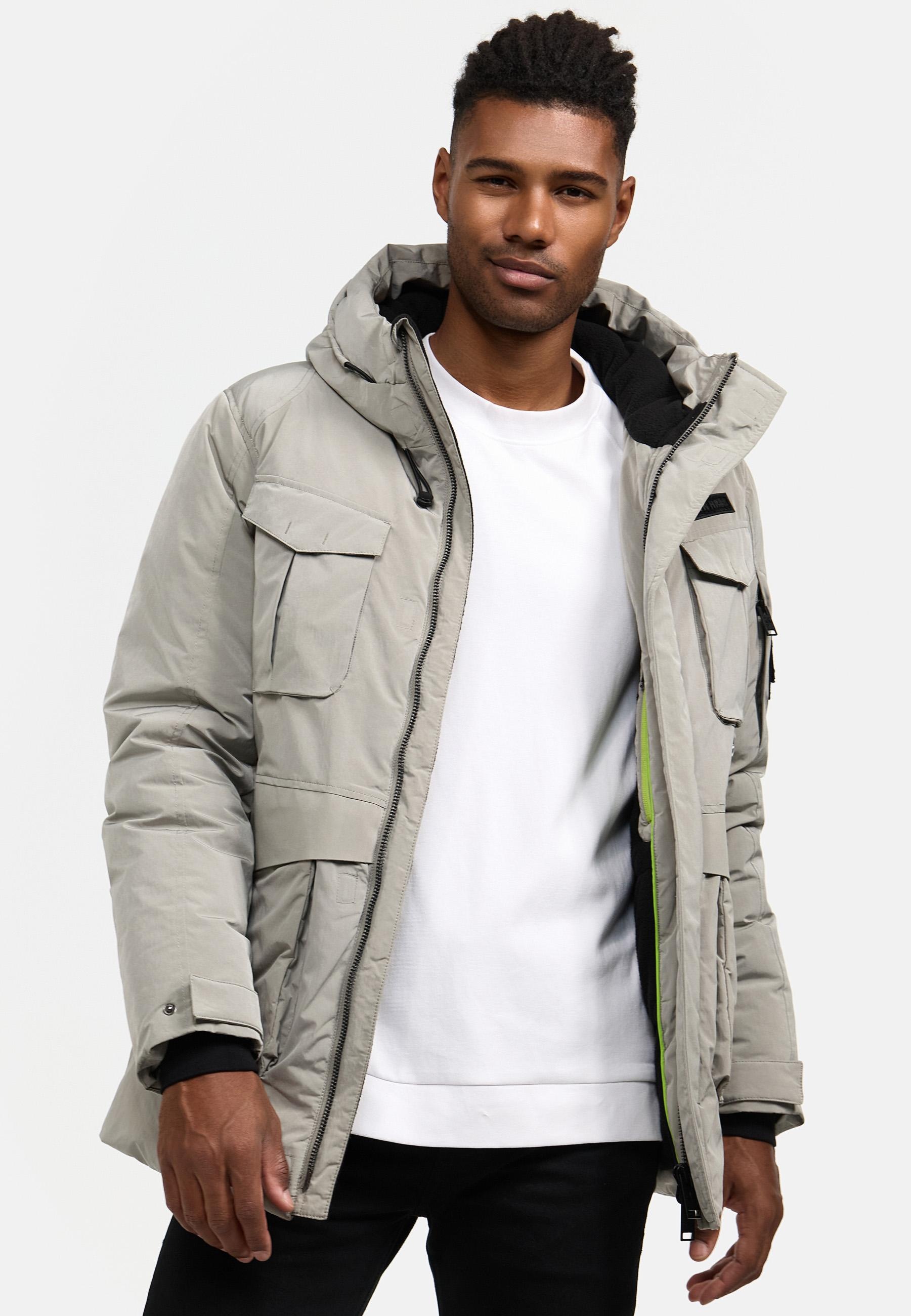 Stone Harbour Winterjacke »Edriik XX«, mit Kapuze, Warm gefütterte kurze Herren Jacke für den Winter