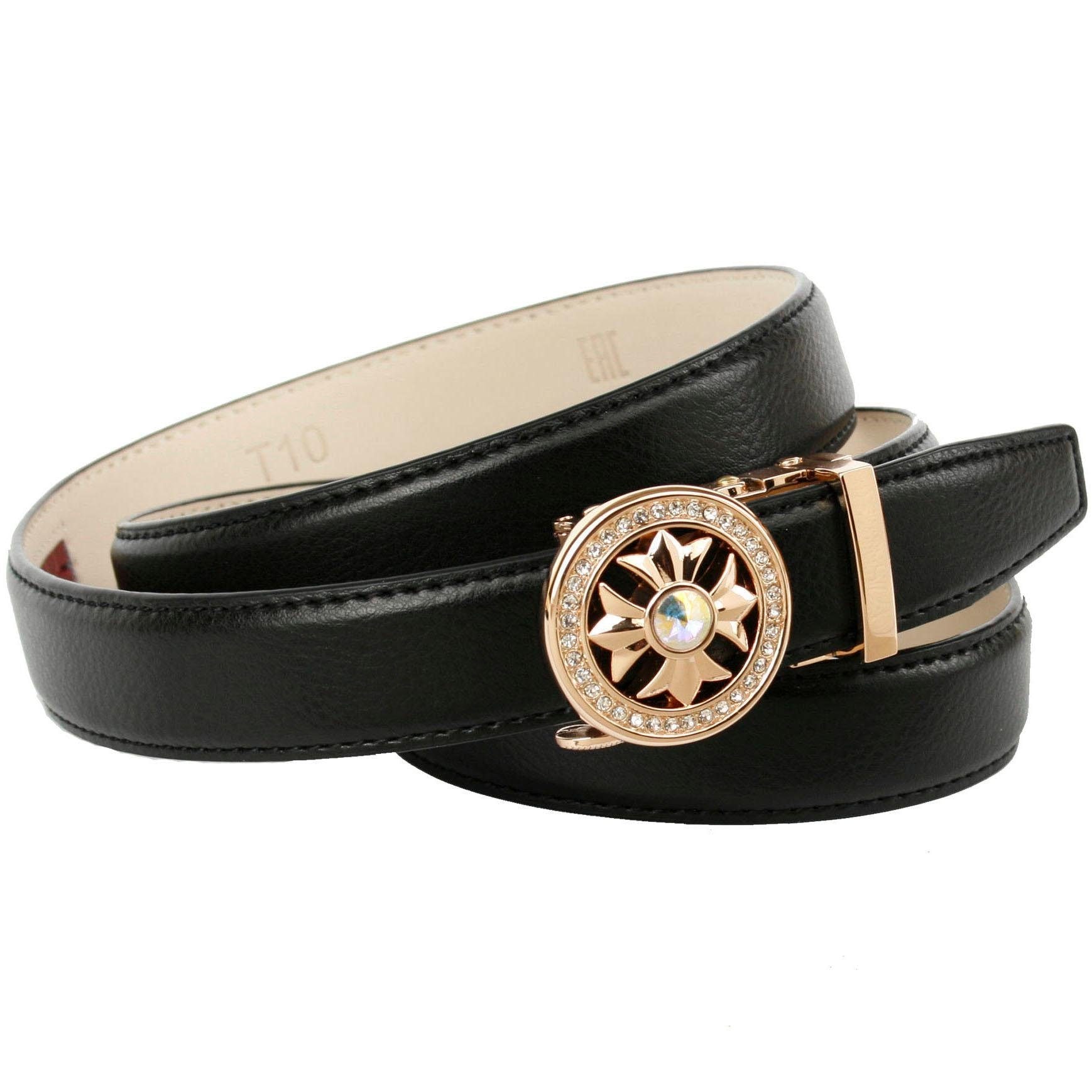 Anthoni Crown Ledergürtel, in schmaler Schließe | runde Form, online BAUR kaufen