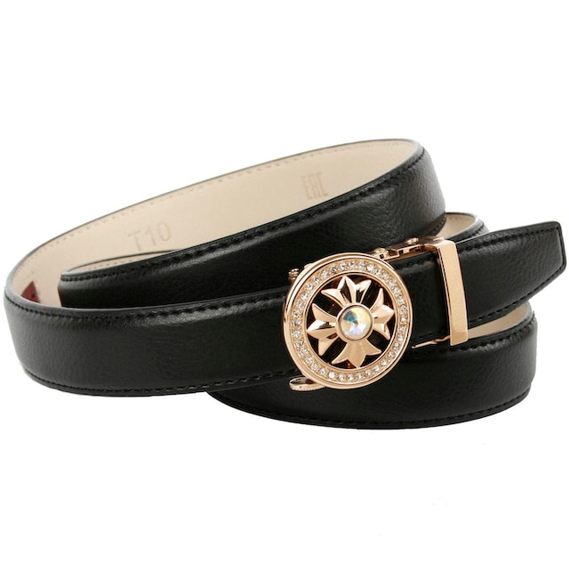Anthoni Crown Ledergürtel, in schmaler Form, runde Schließe online kaufen |  BAUR