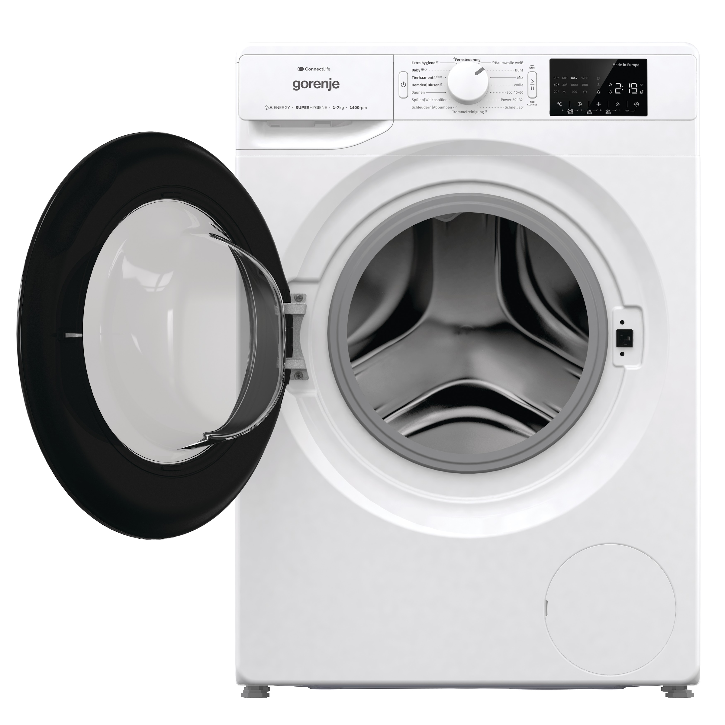 GORENJE Waschmaschine »Wave PNEI74SA1DTS«, 7 kg, 1400 U/min, RealSlim 46,50cm