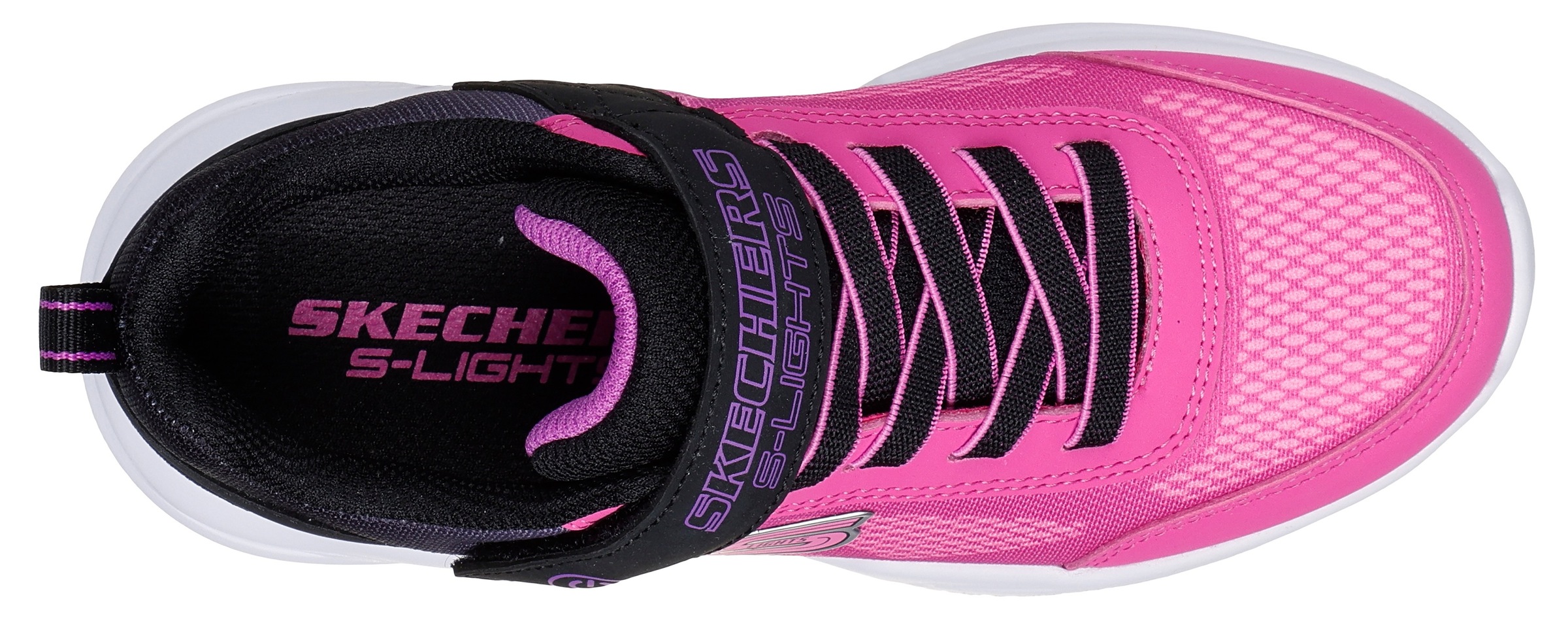 Skechers Kids Sneaker »SKECHERS SOLA GLOW«, Blinkschuh, LED Schuh, Klettschuh mit blinkdender Sohle