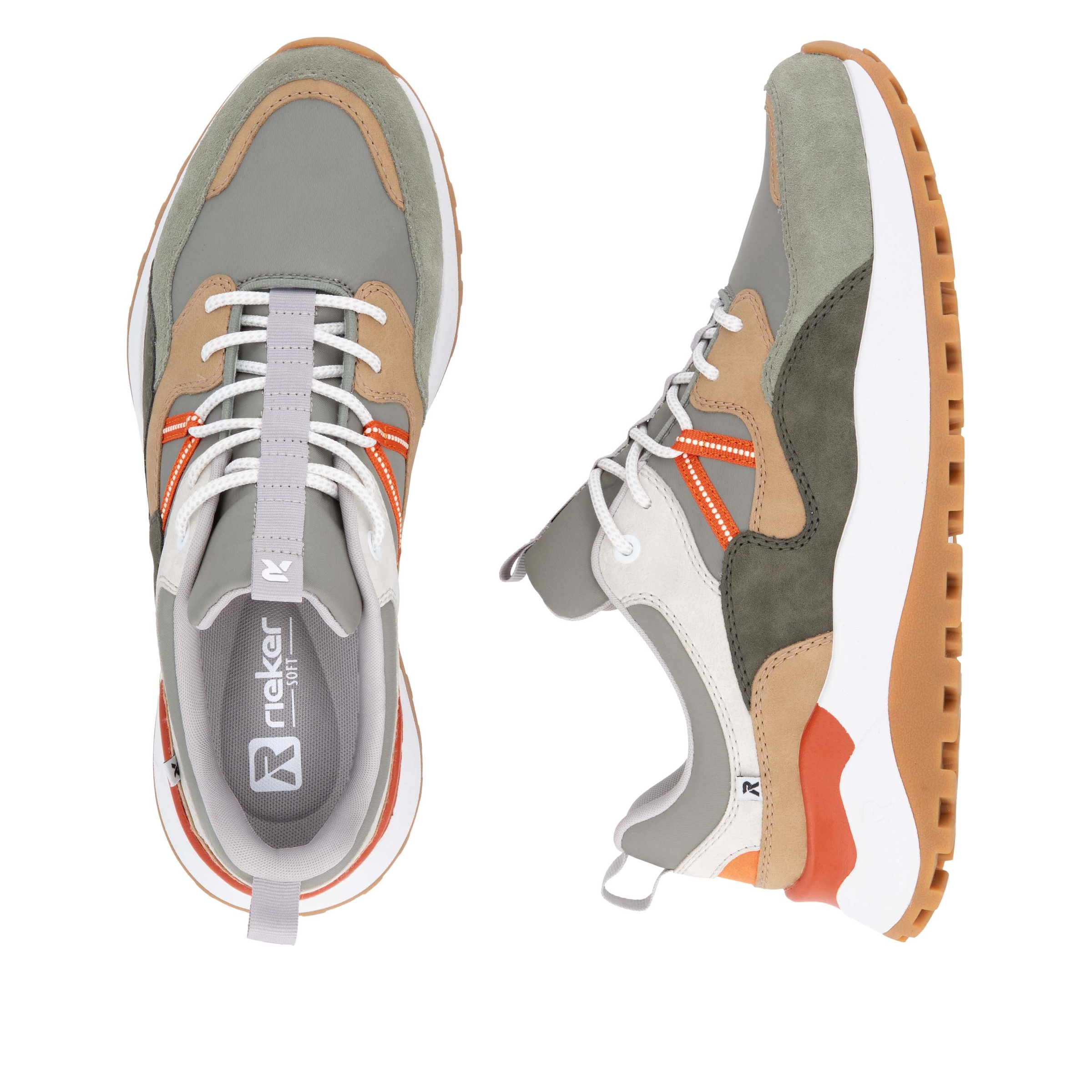 RIEKER Sport Slip-On Sneaker »Castello«, Halbschuh, Freizeitschuh, Slip in mit herausnehmbarer Soft-Einlage