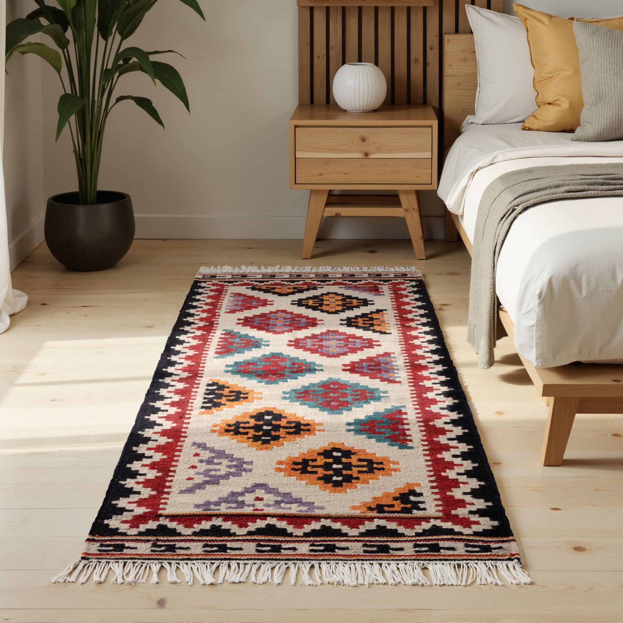 HANSE Home Teppich "Kelim Kian" rechteckig 3 mm Höhe Wolle, Baumwolle, Natu günstig online kaufen