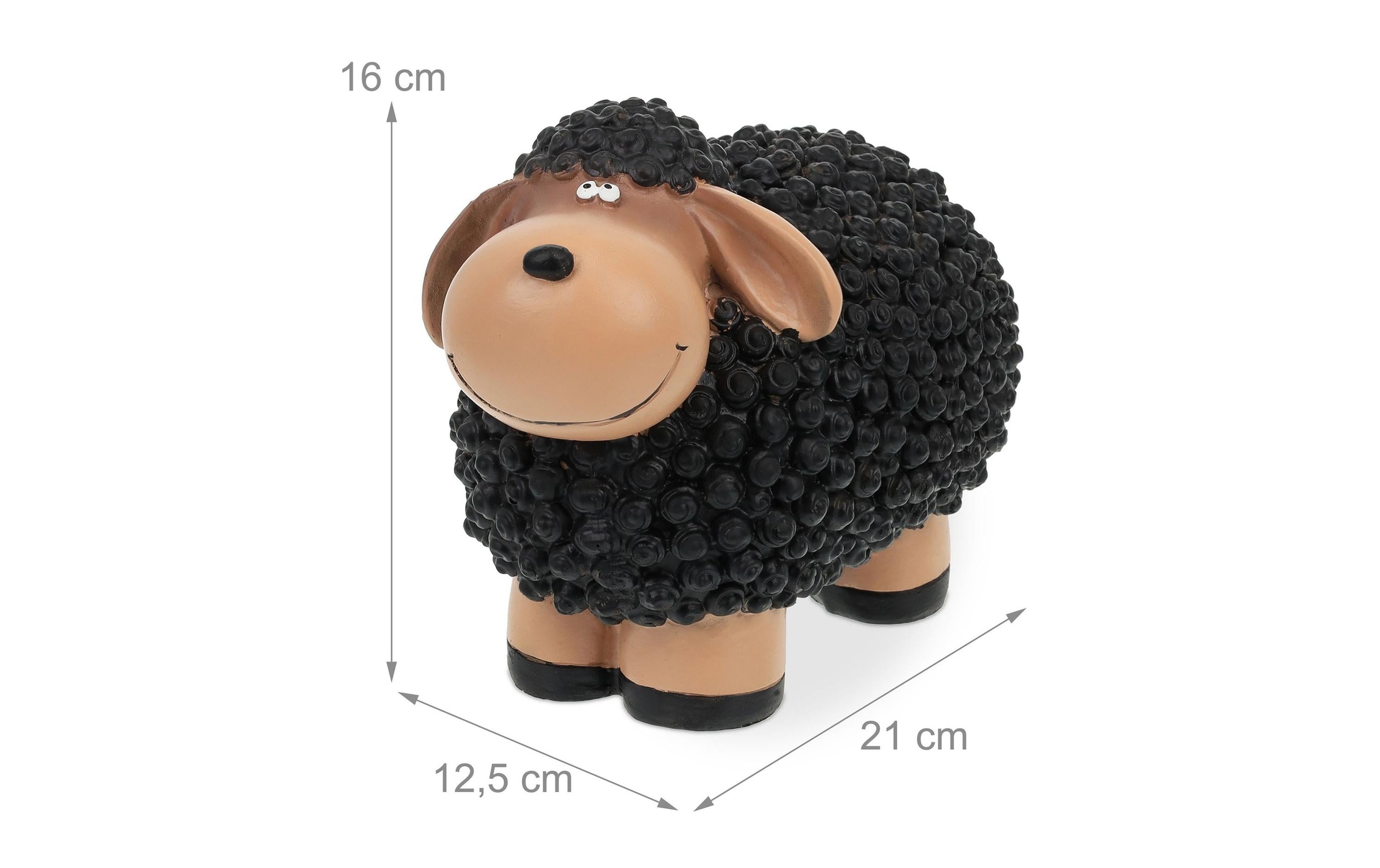 relaxdays Dekofigur »Schaf 18 cm, Braun/Schwarz«