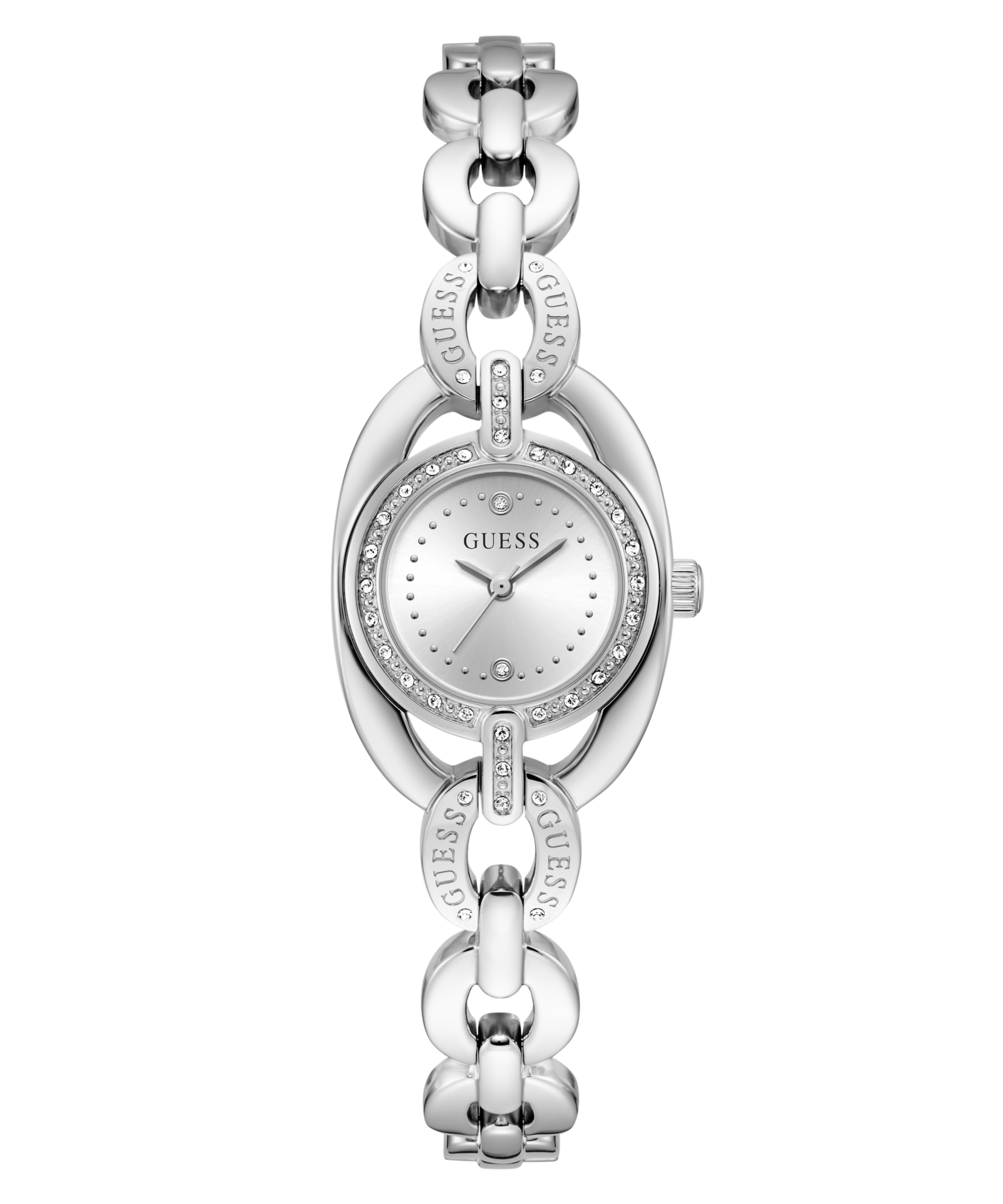 Guess Quarzuhr »BLAIR« Armbanduhr, Damenuhr, Edelstahlarmband, analog
