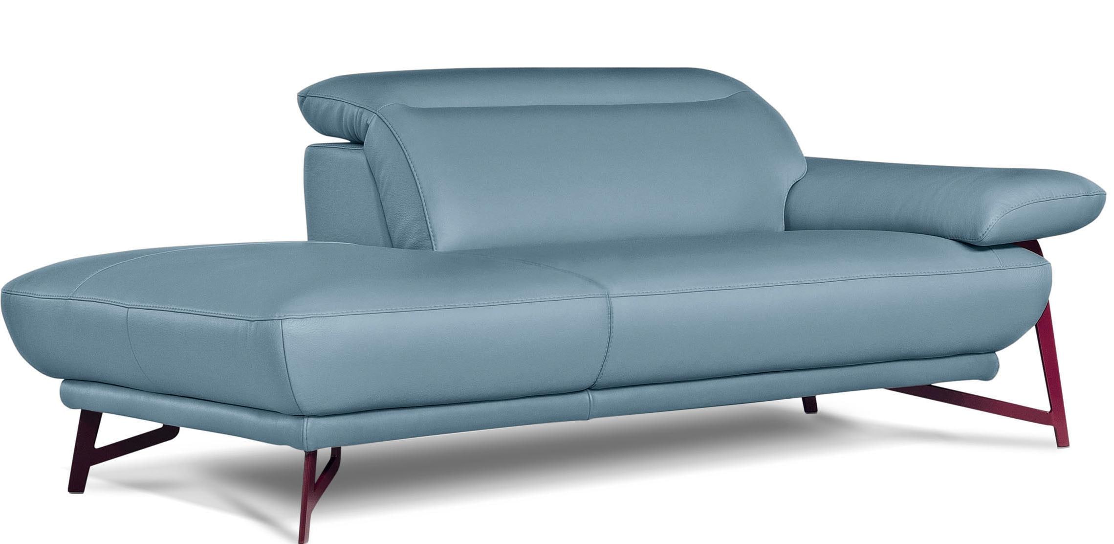 Ottomane »Anais, Designsofa mit hohem Sitzkomfort, Designfuß«, Solitärmöbel als...