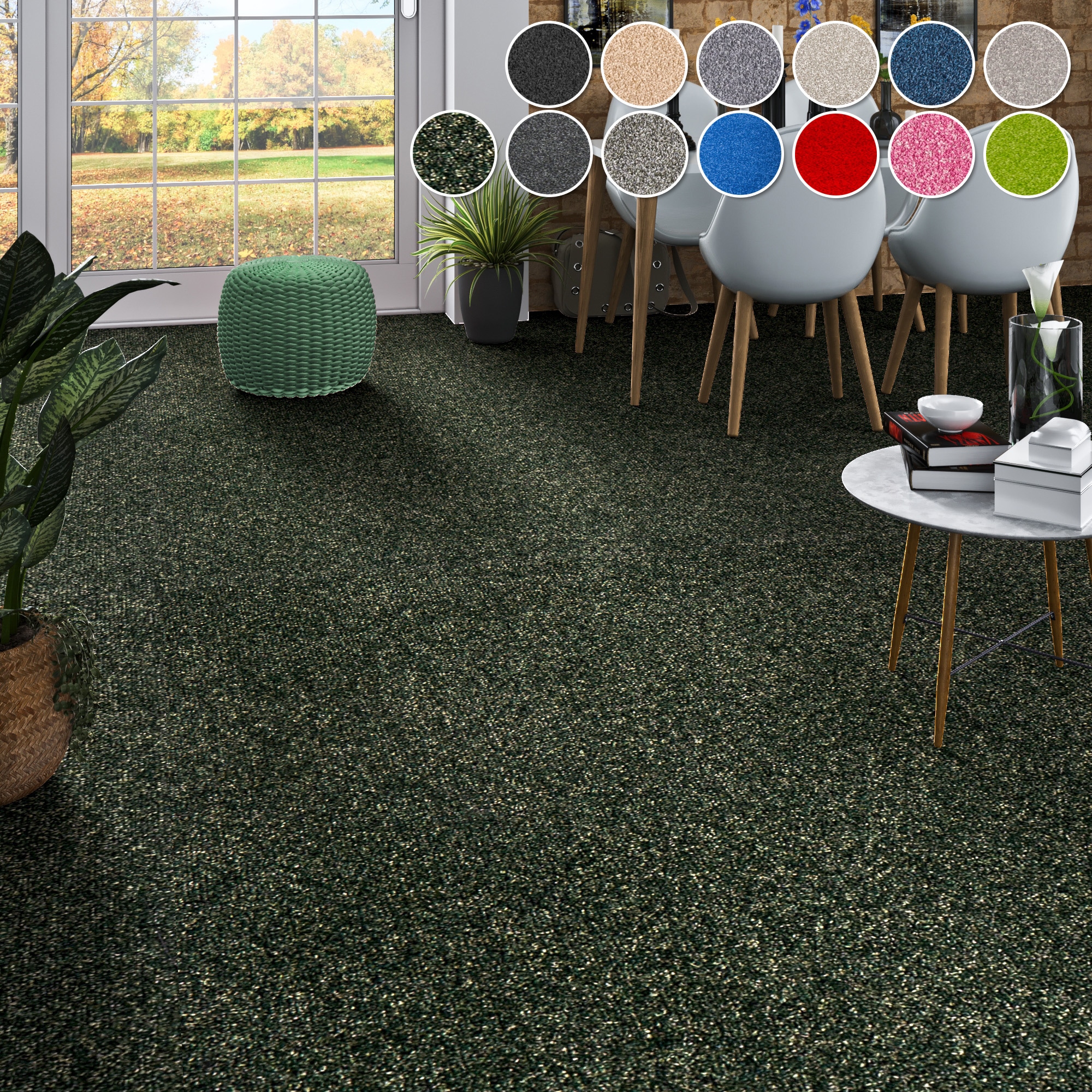 my home Teppichboden "Zephyra, Schlinge, Gesamthöhe 8 mm, Made in Netherlan günstig online kaufen