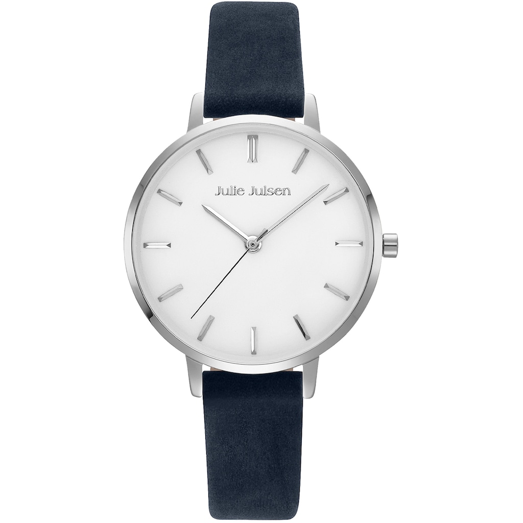 Julie Julsen Quarzuhr »Basic Silver Dark Blue, JJW1430SL-15«